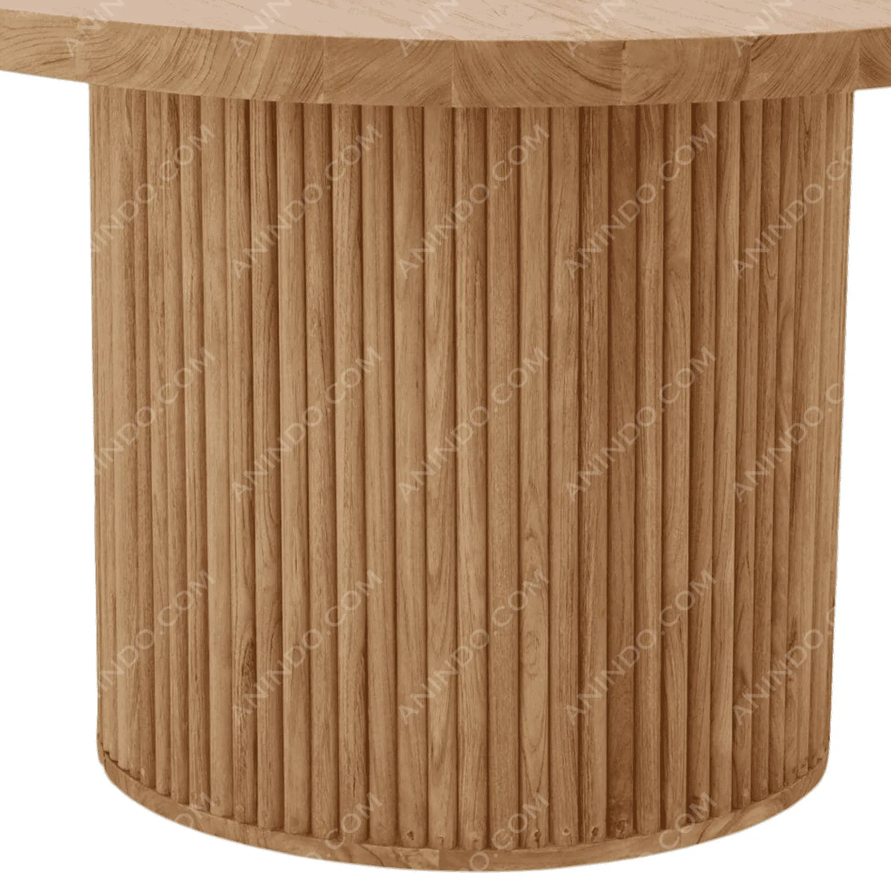 Column Slatted Side Table - Image 4