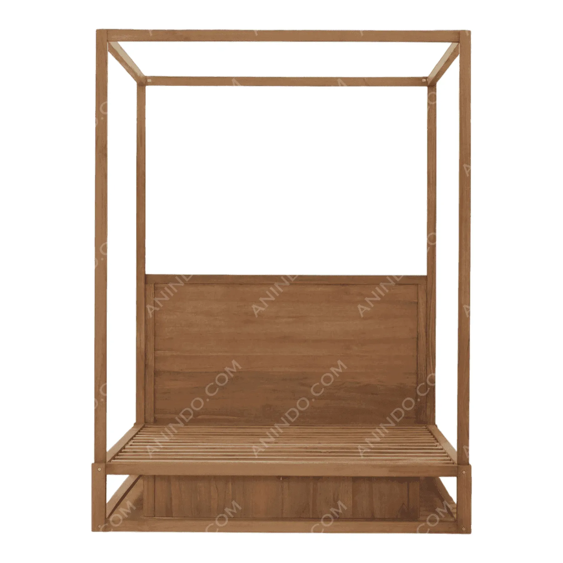 Modern Teak Canopy Bed