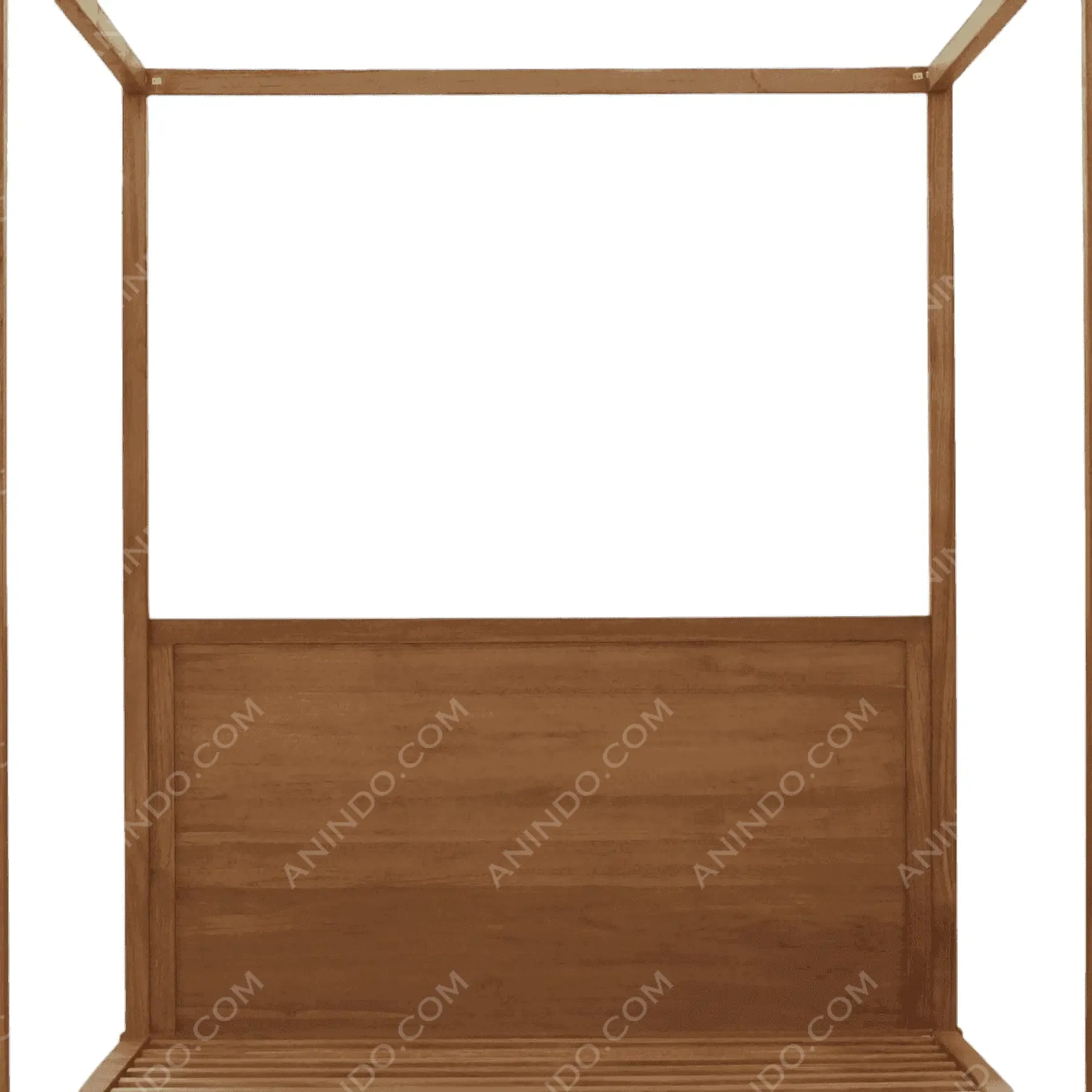 Modern Teak Canopy Bed - Image 2