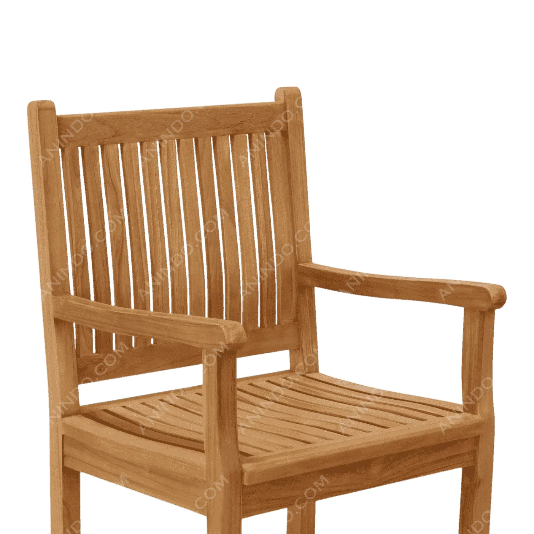 Classic Teak Stacking Armchair - Image 5