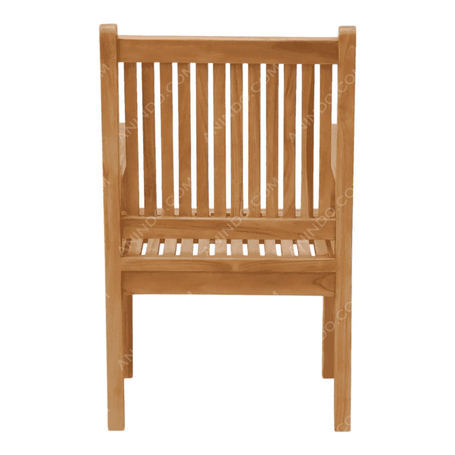 Classic Teak Stacking Armchair - Image 2