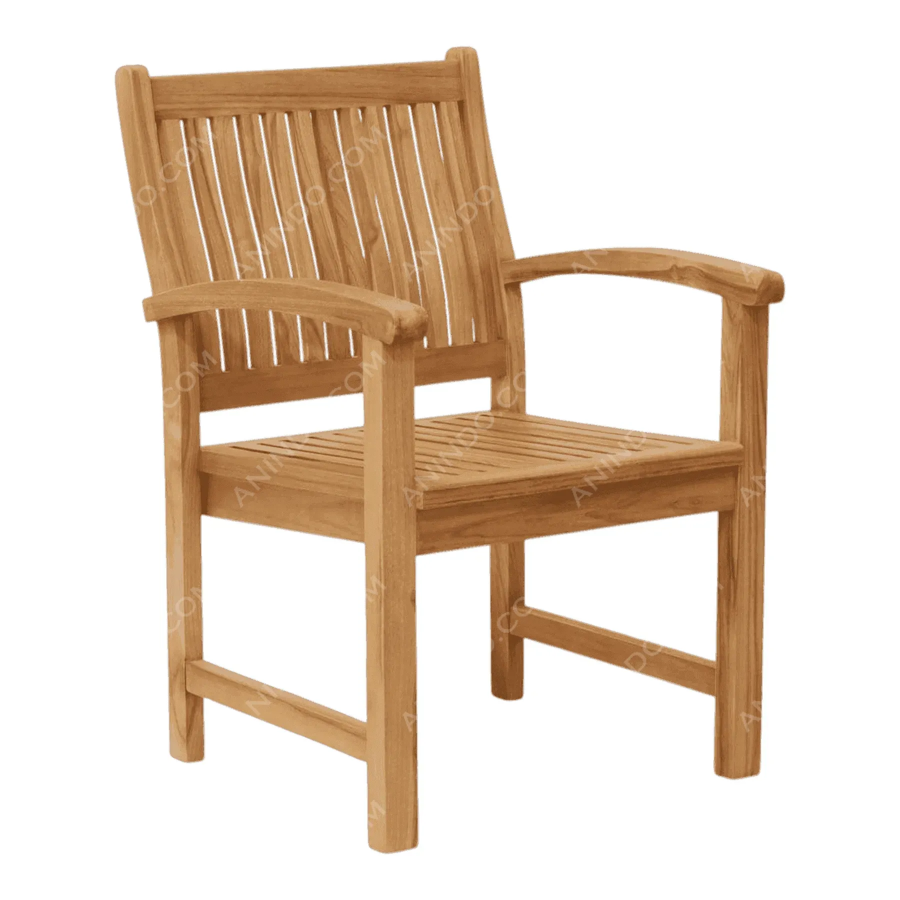 Classic Teak Garden Armchair - Image 3
