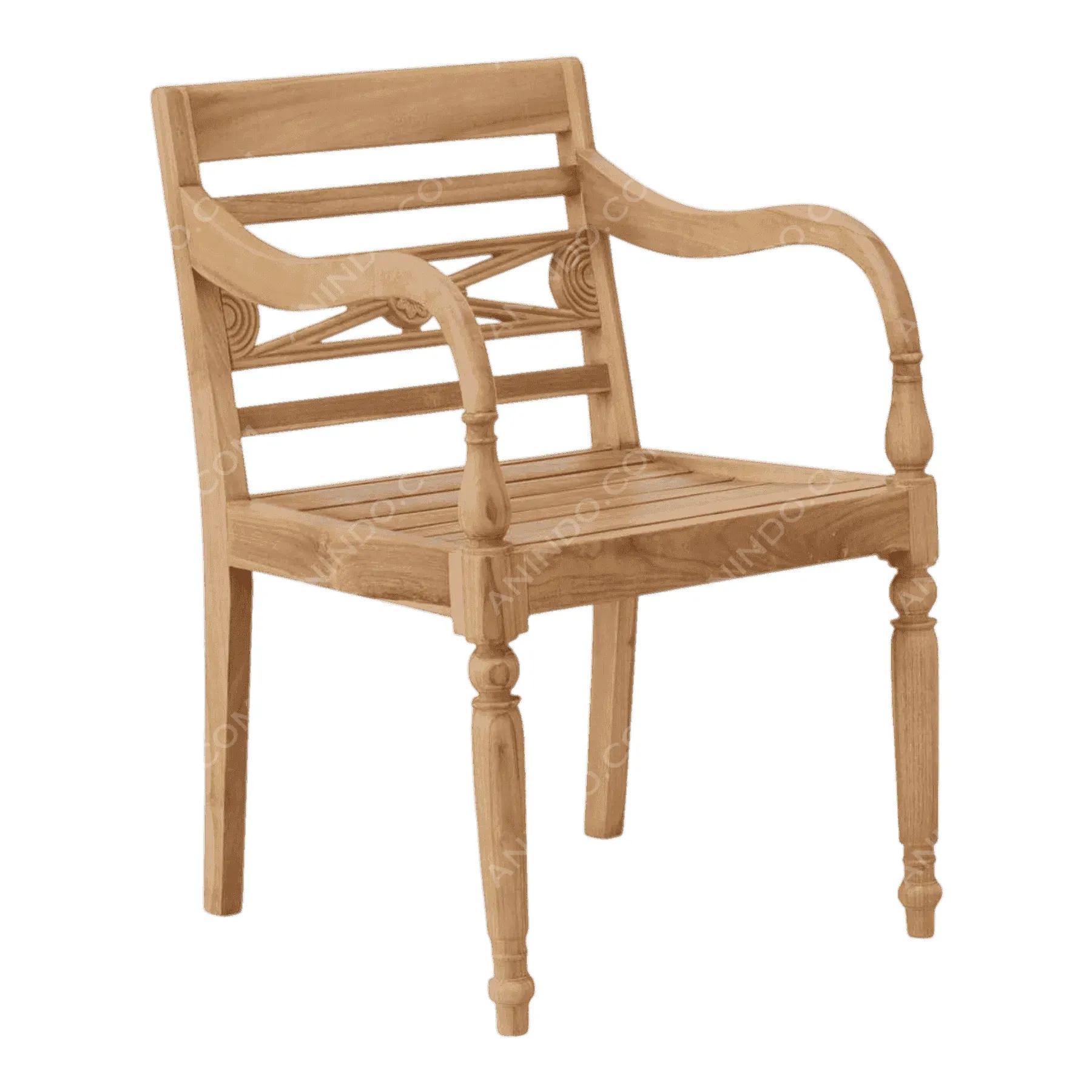 Regency Teak Armchair - Image 4