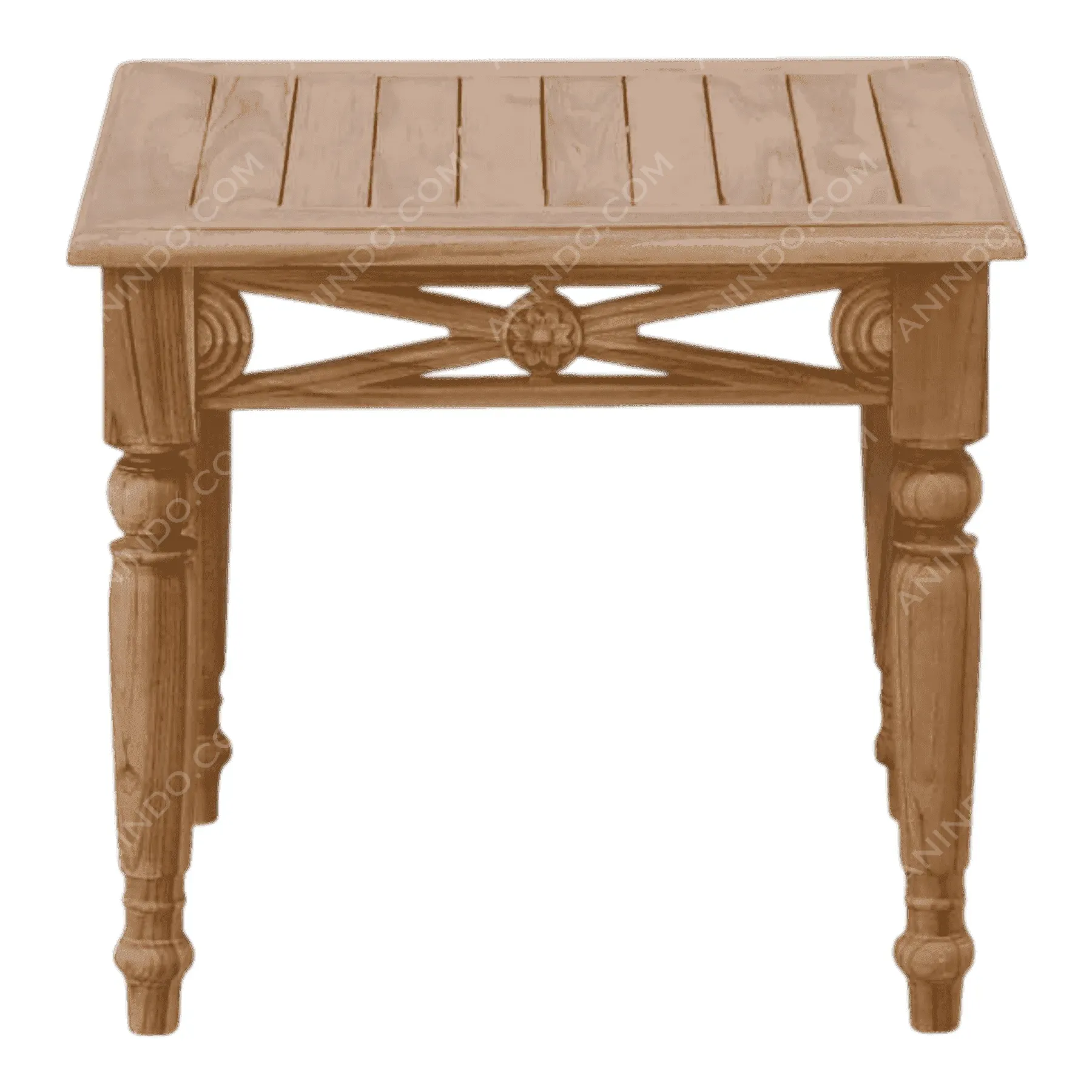 Colonial Carved Side Table