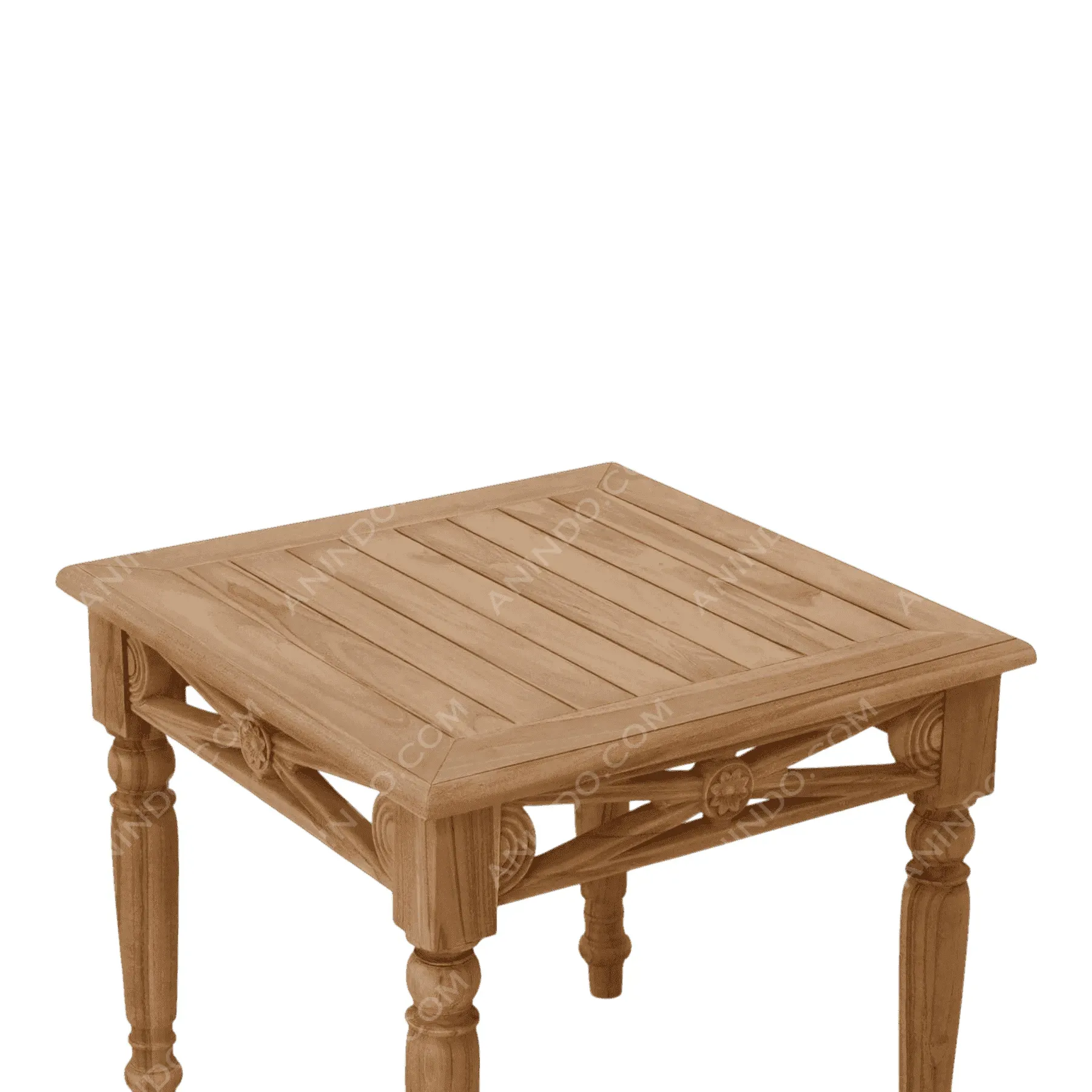 Colonial Carved Side Table - Image 3