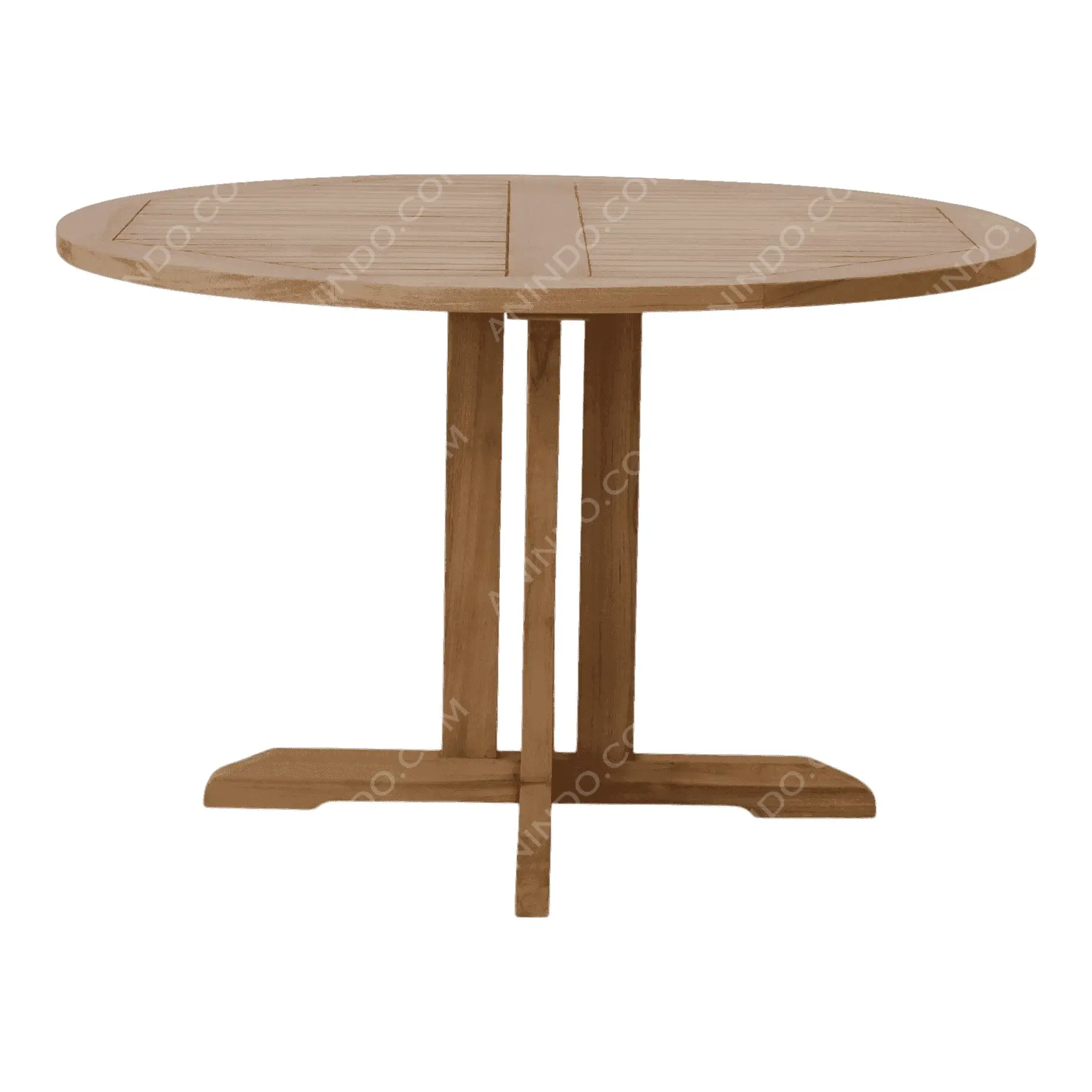 Classic Teak Pedestal Table - Image 6