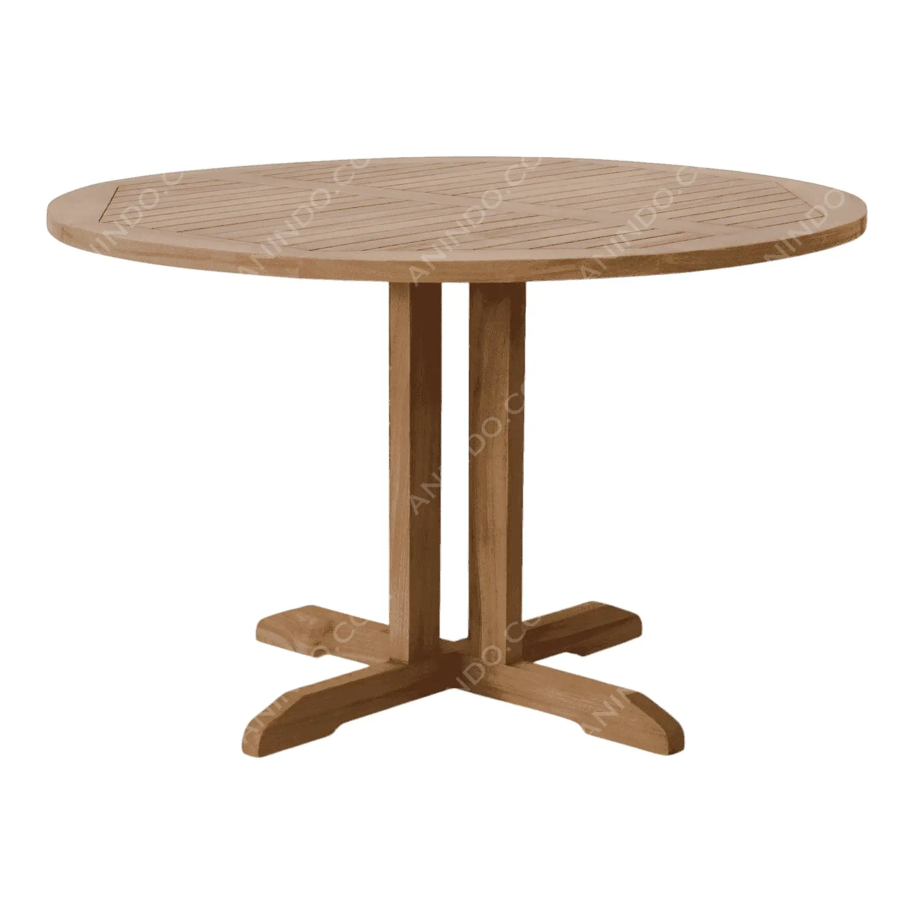 Classic Teak Pedestal Table - Image 5
