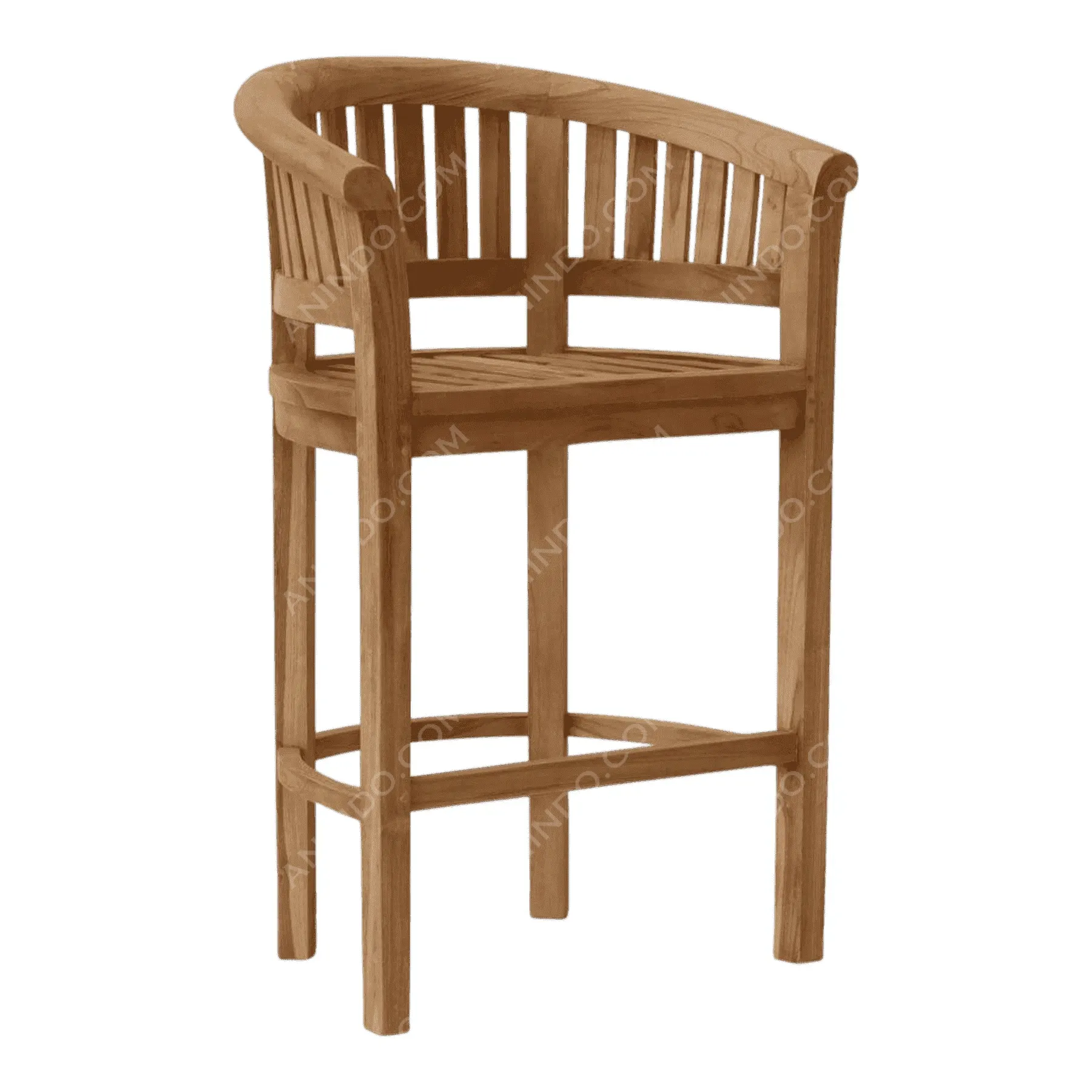 Captain's Teak Bar Stool - Image 2