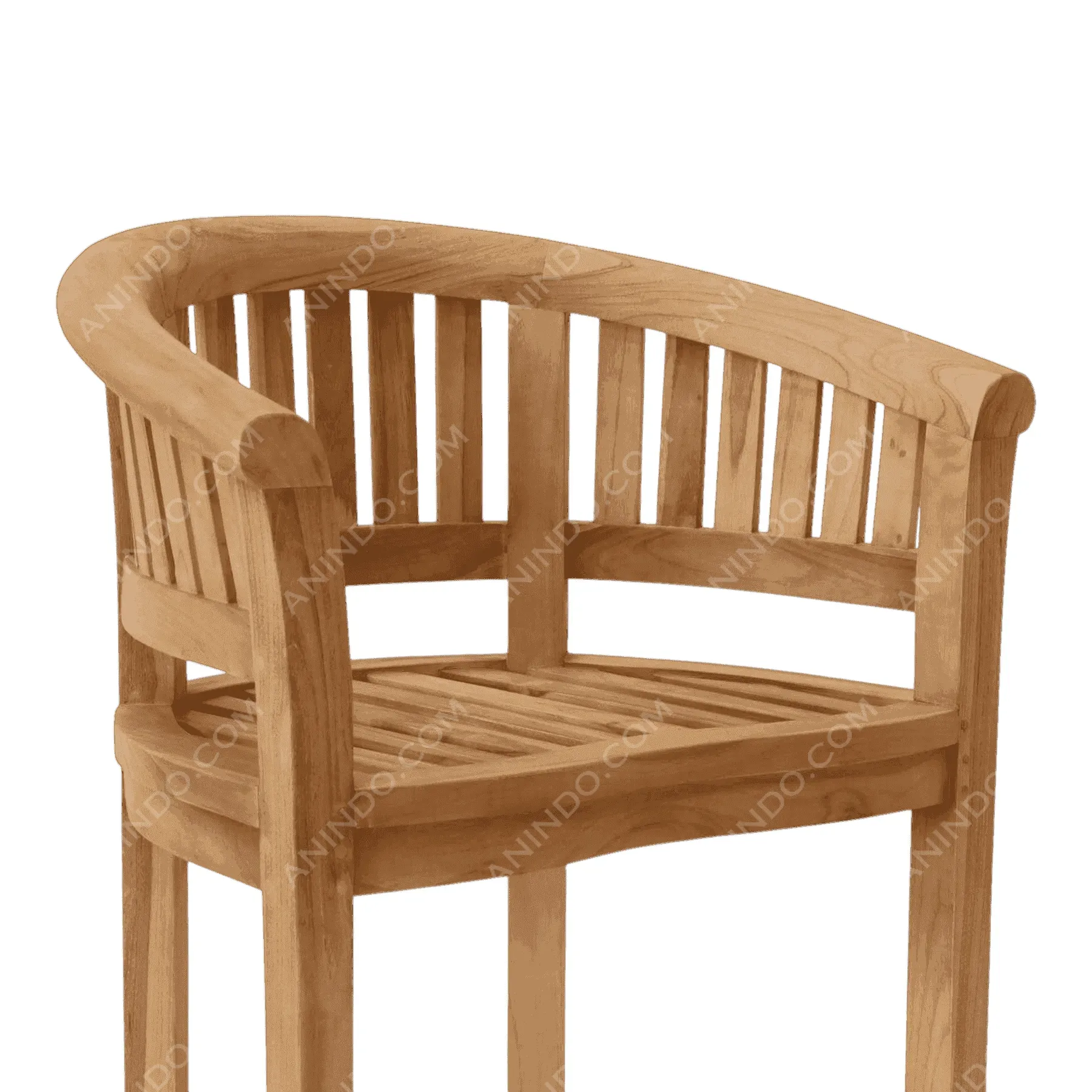 Captain's Teak Bar Stool - Image 3