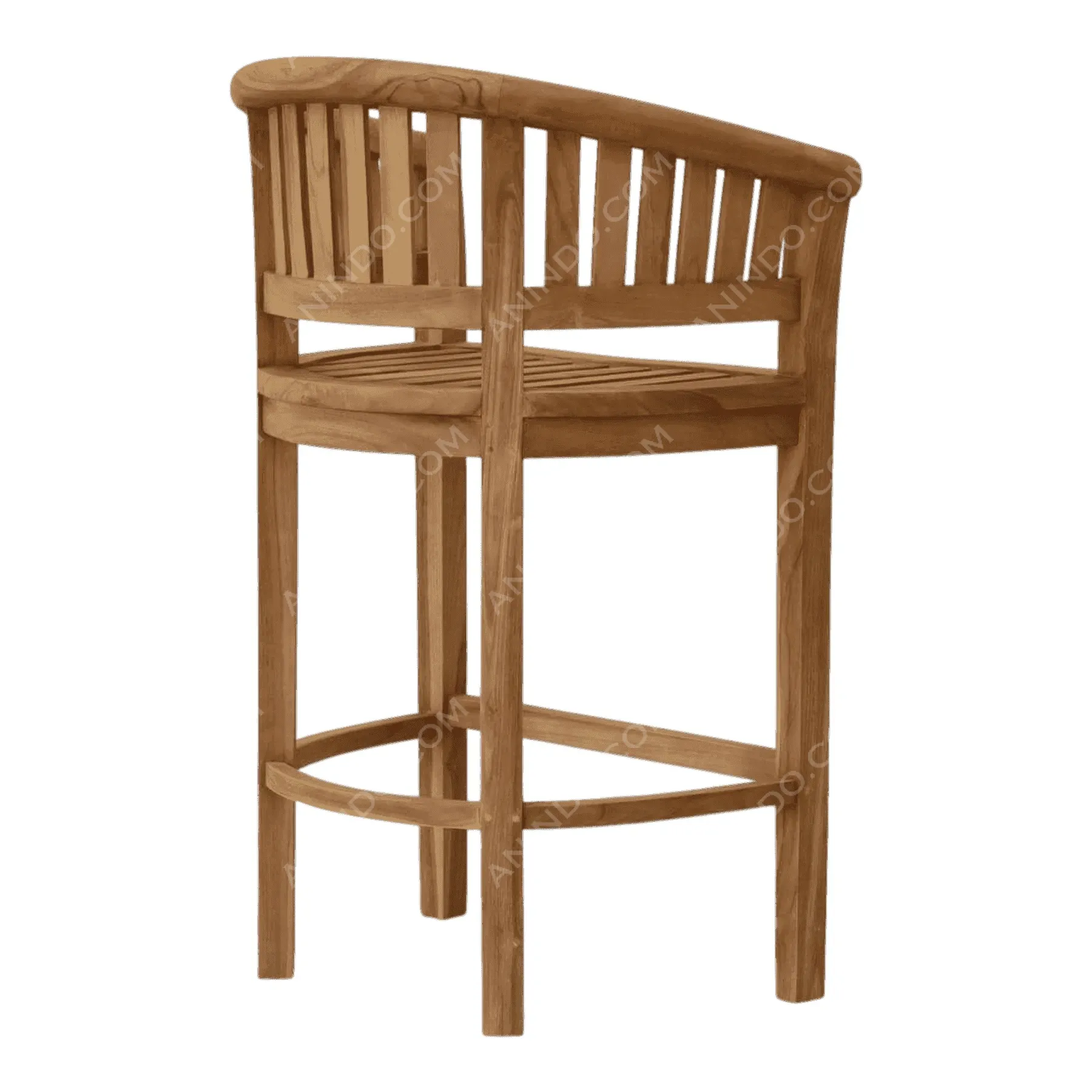Captain's Teak Bar Stool - Image 6
