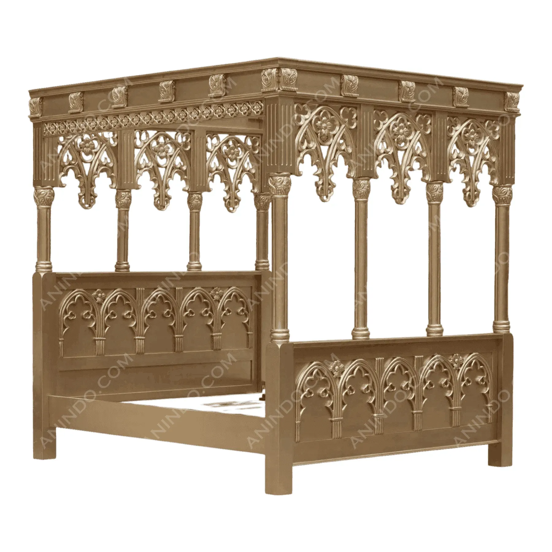 Cathedral Gothic Canopy Bed - Image 2