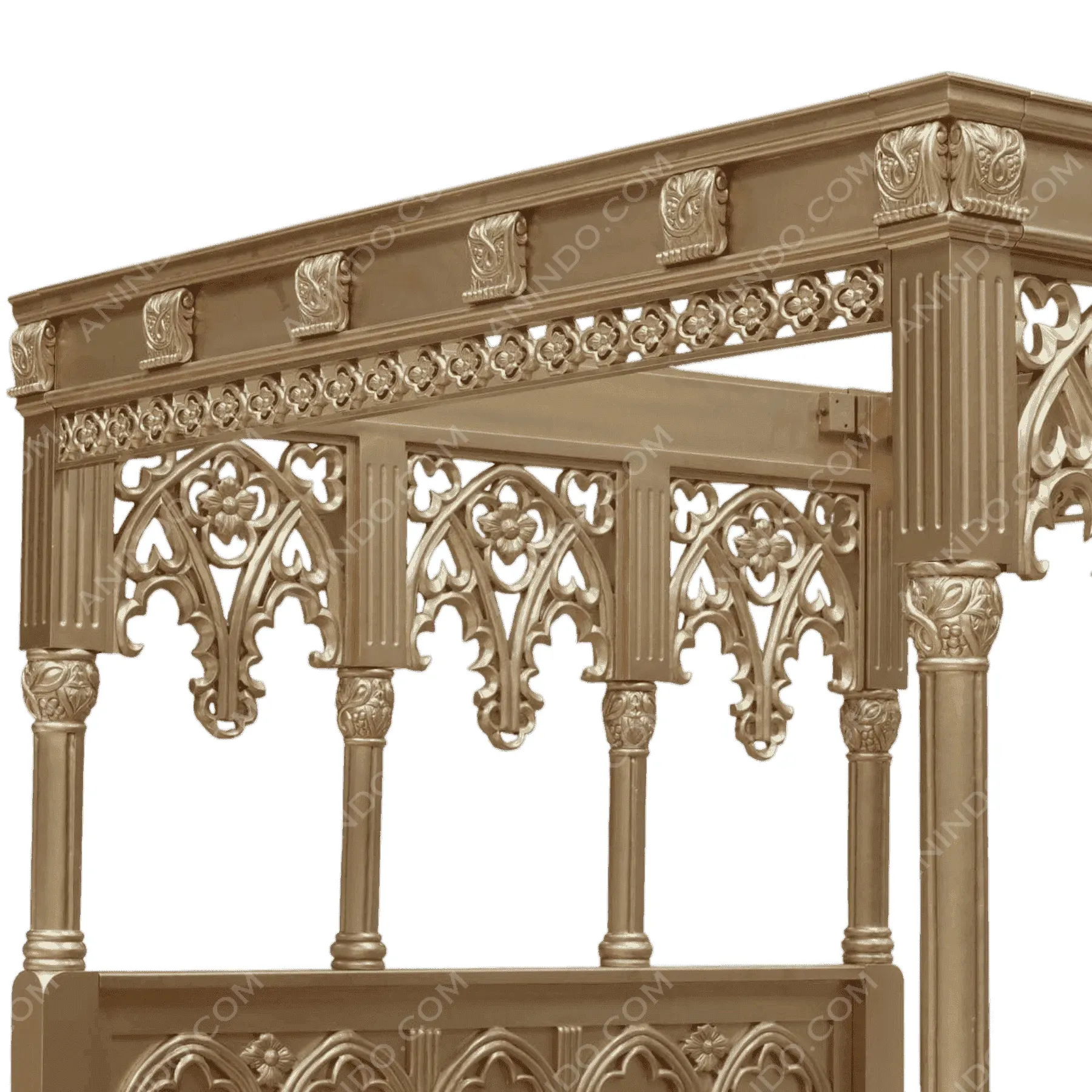 Cathedral Gothic Canopy Bed - Image 3
