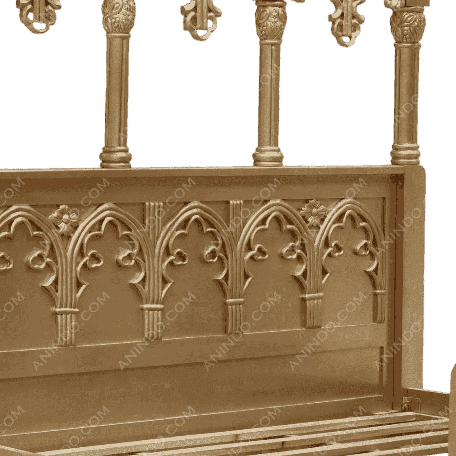 Cathedral Gothic Canopy Bed - Image 4