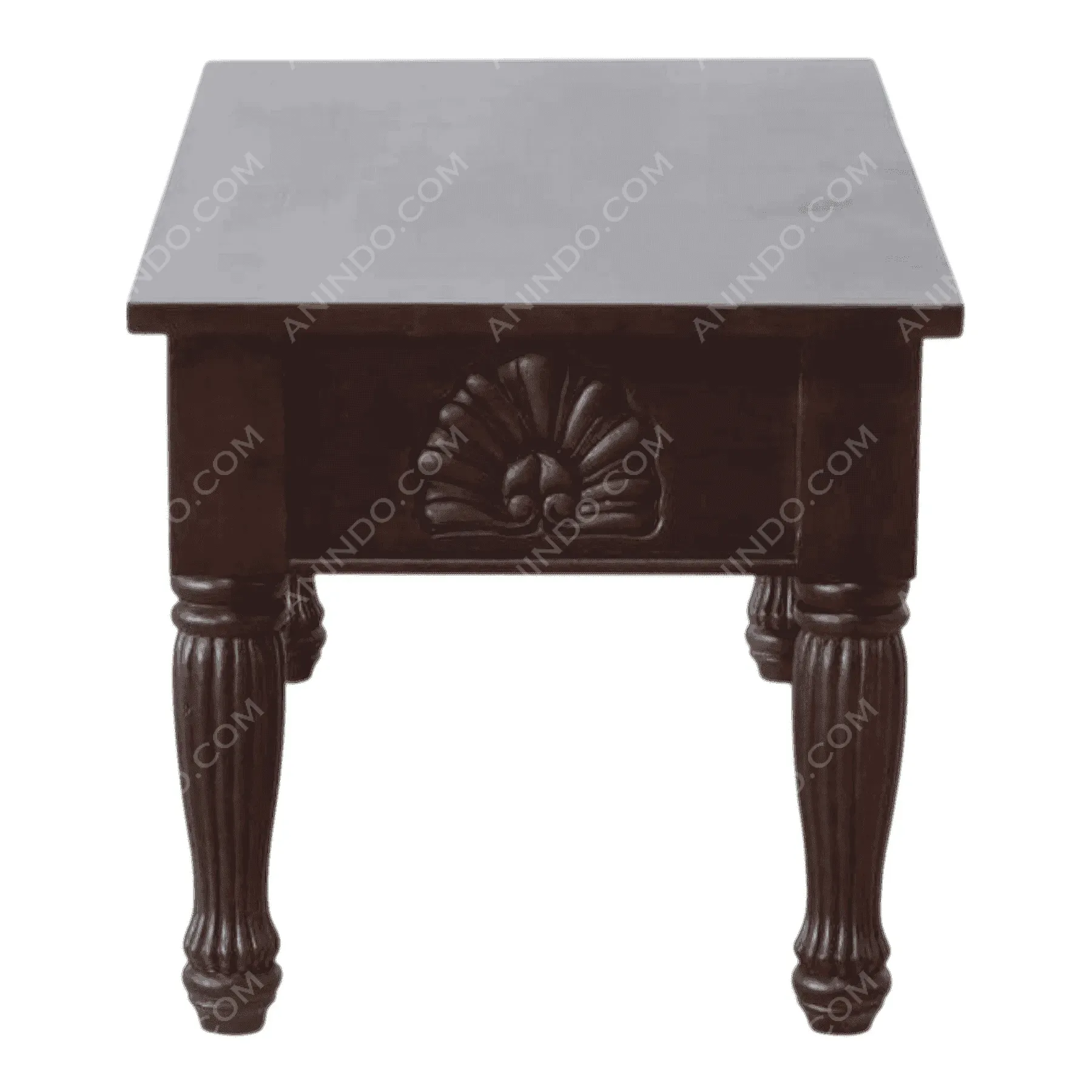 Dark wooden carved coffee table