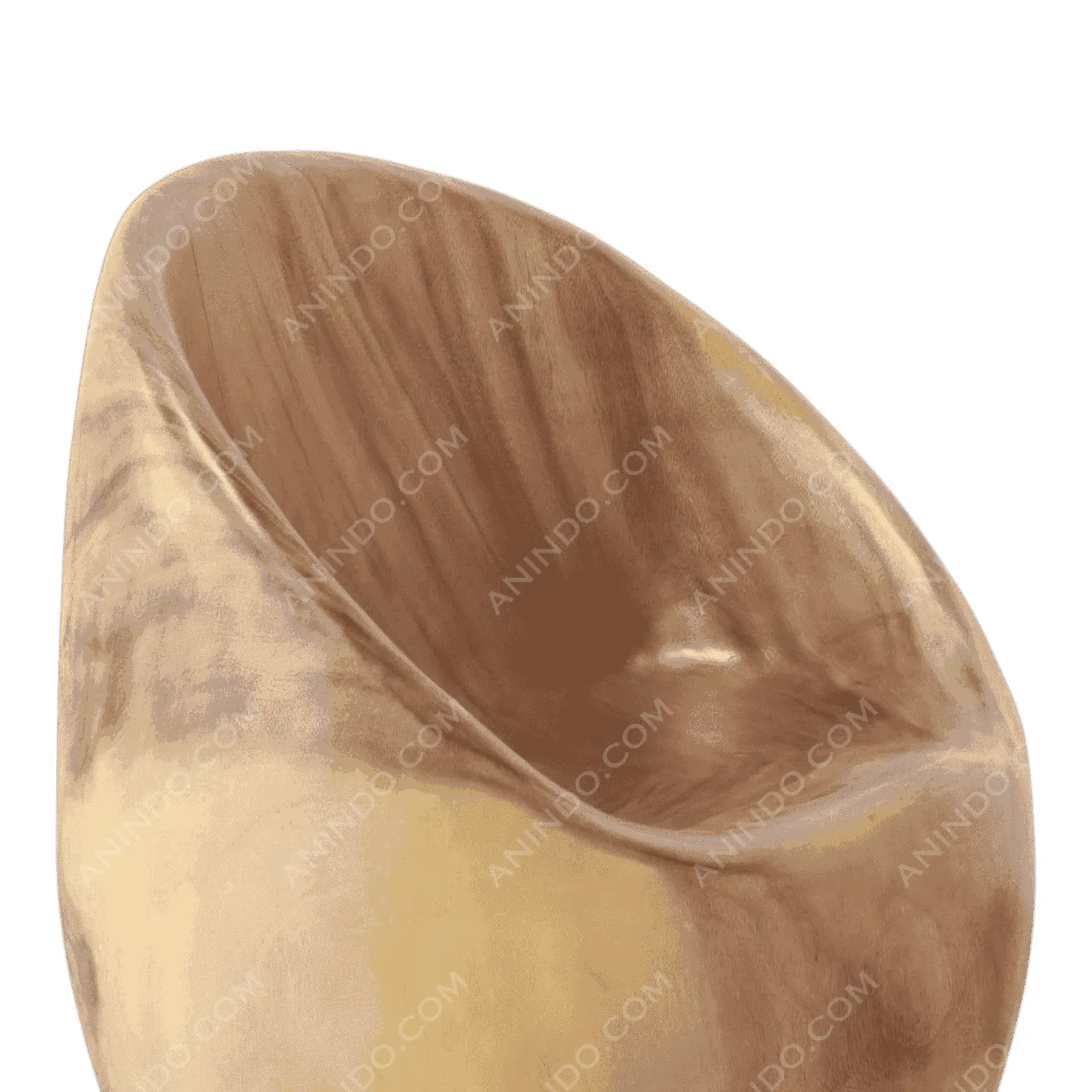 Modern gold metallic accent chair