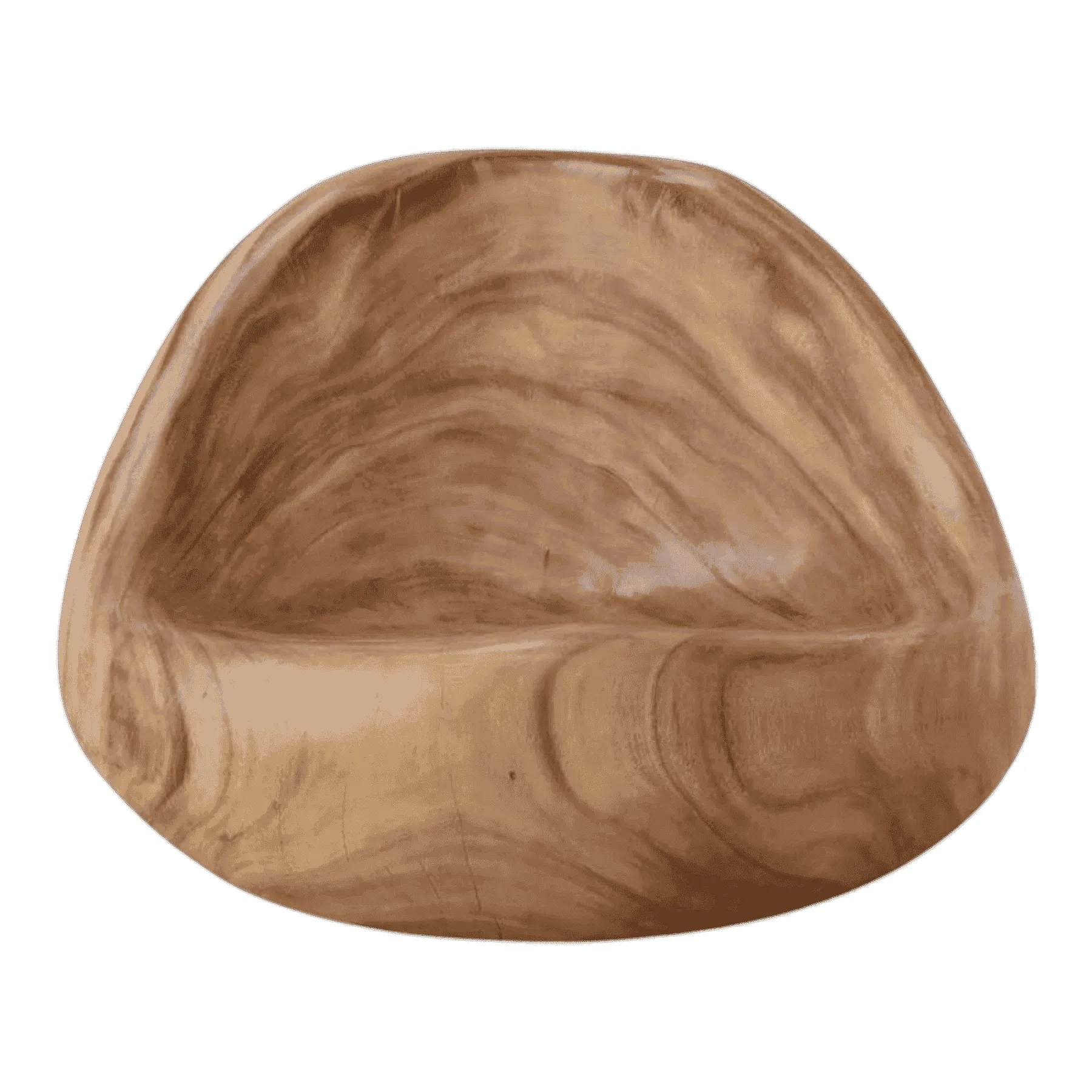 Handcrafted wooden bowl with smooth finish