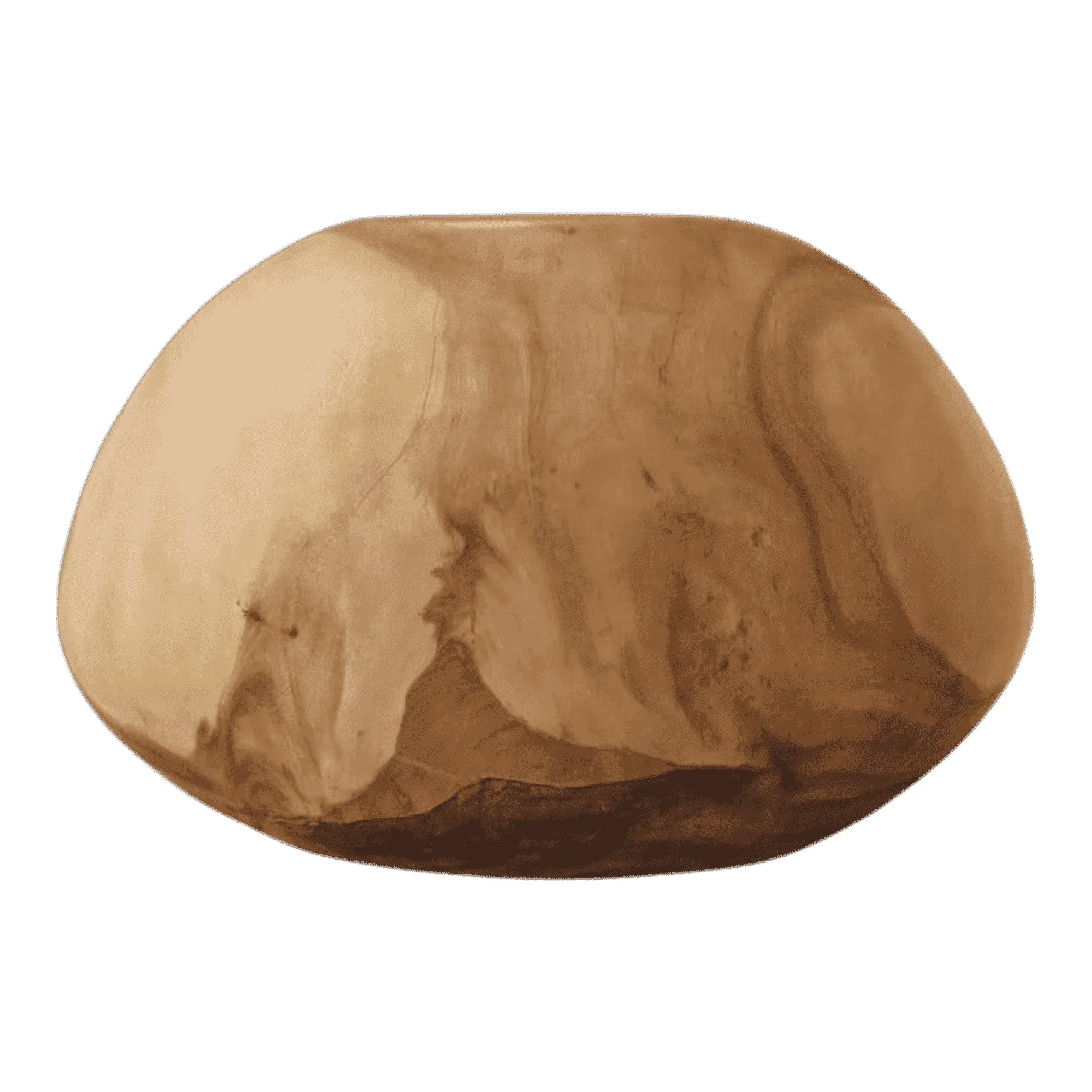 Natural wood coffee table with smooth finish