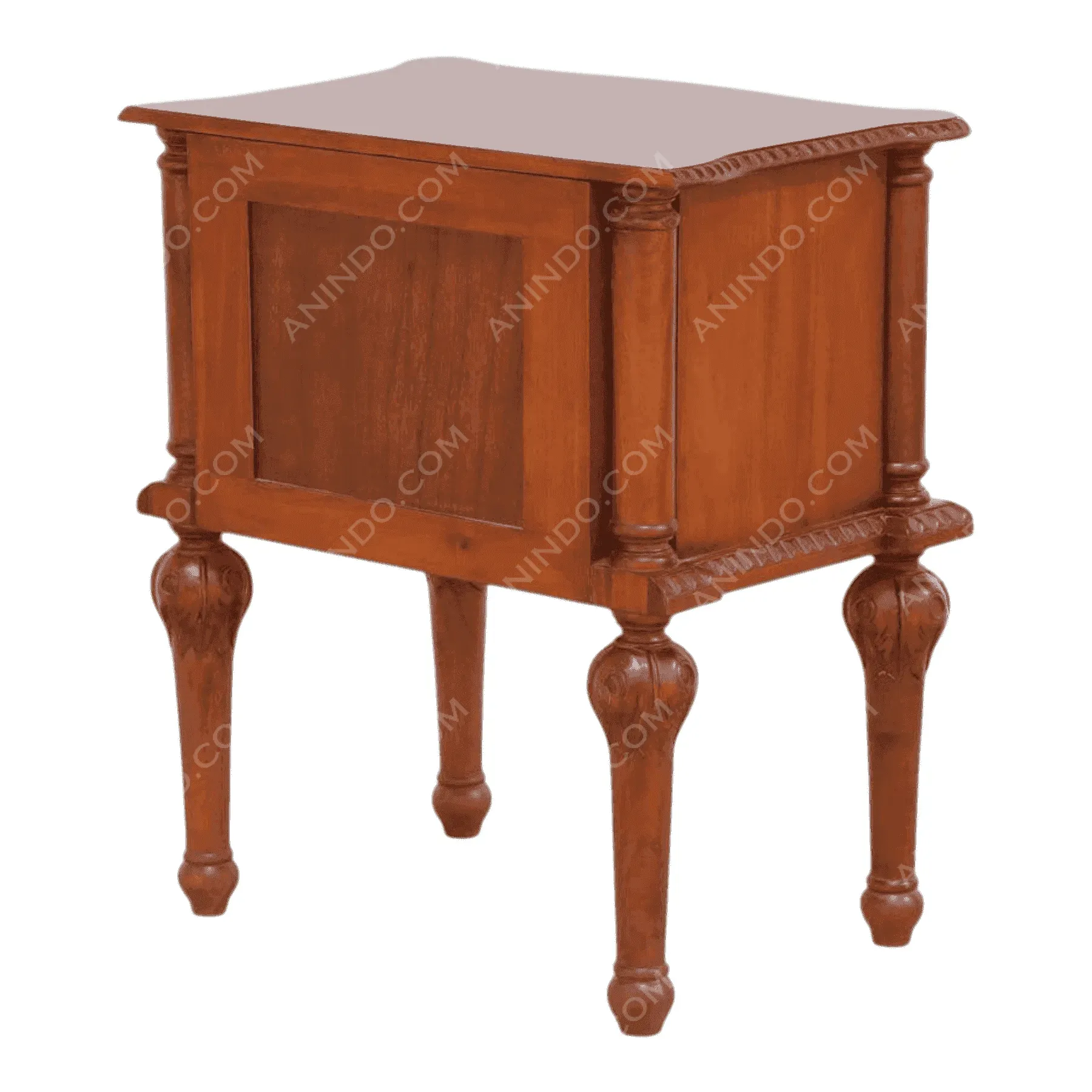 Baronial Carved Nightstand - Image 6
