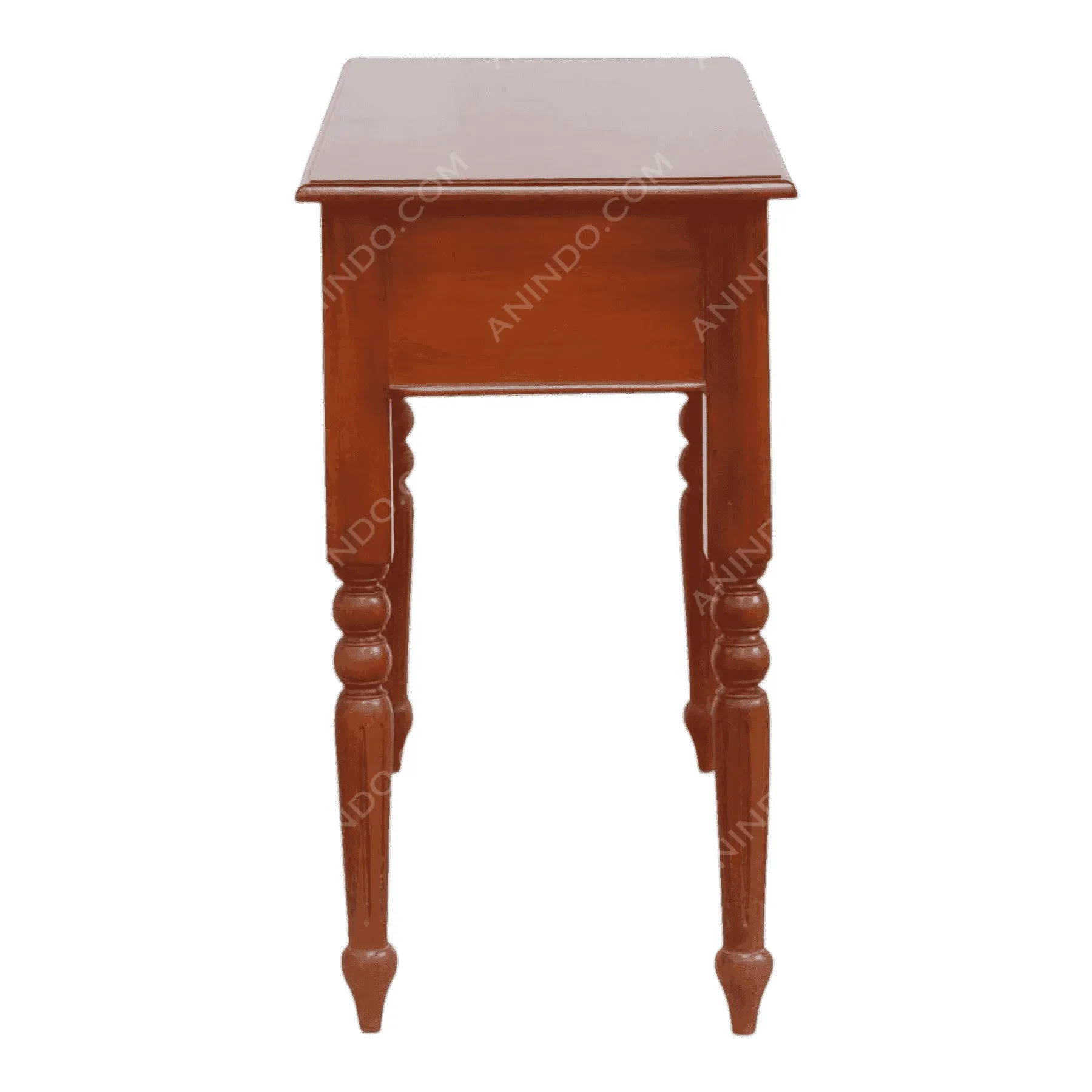 Wooden side table with carved legs
