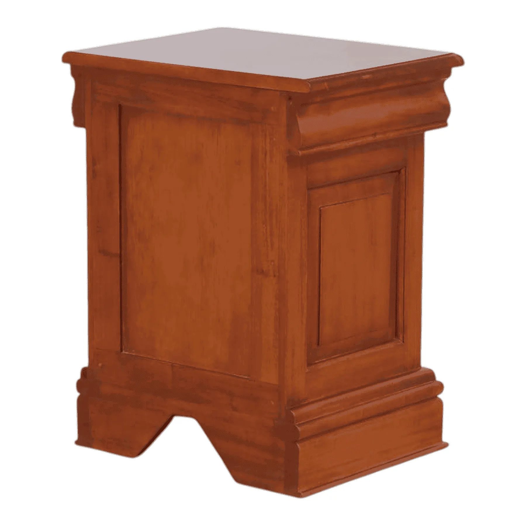 Wooden side table with classic design