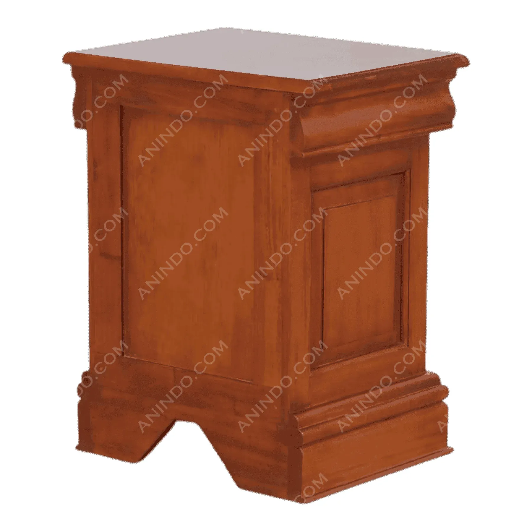 Wooden side table with classic design
