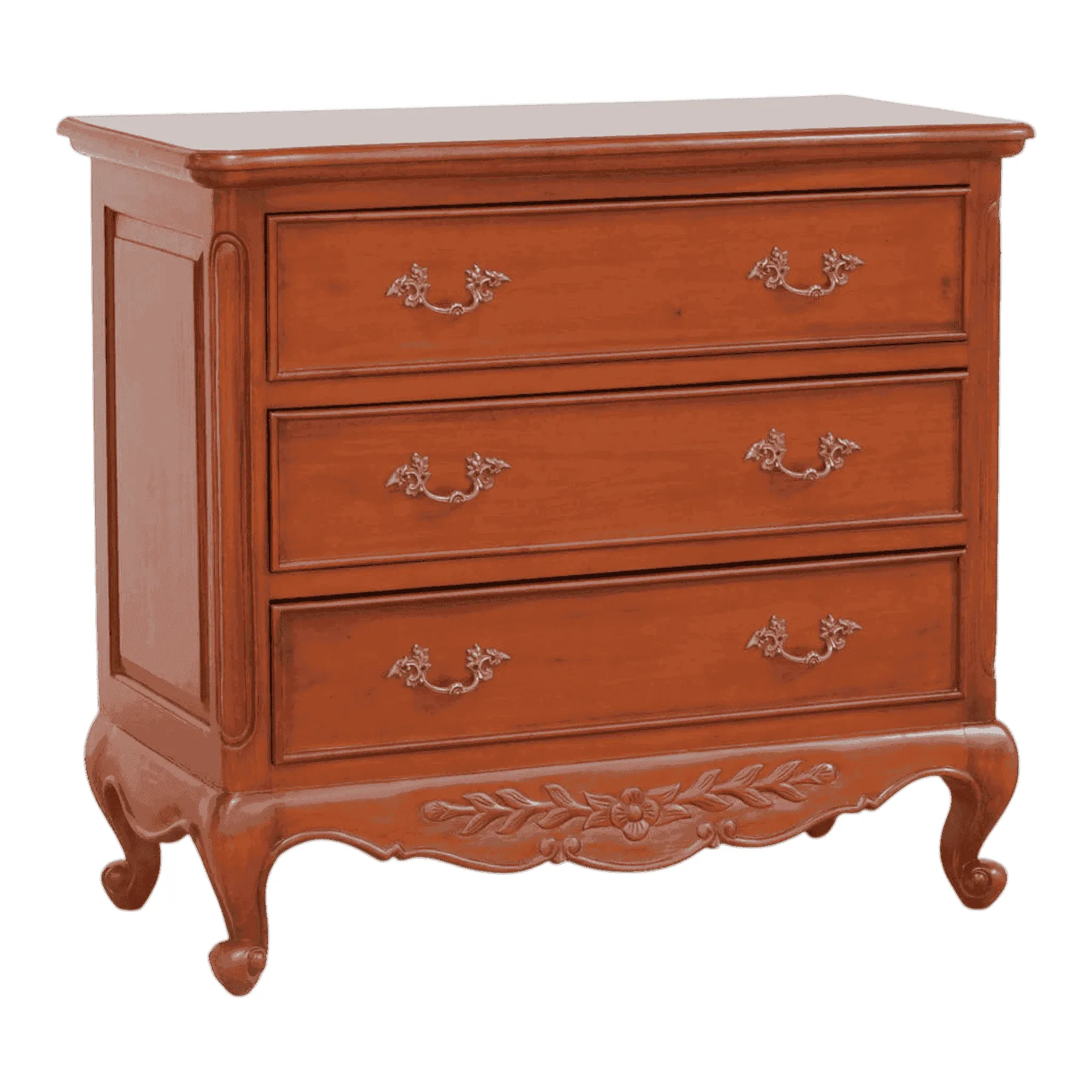 Vintage wooden dresser with three drawers