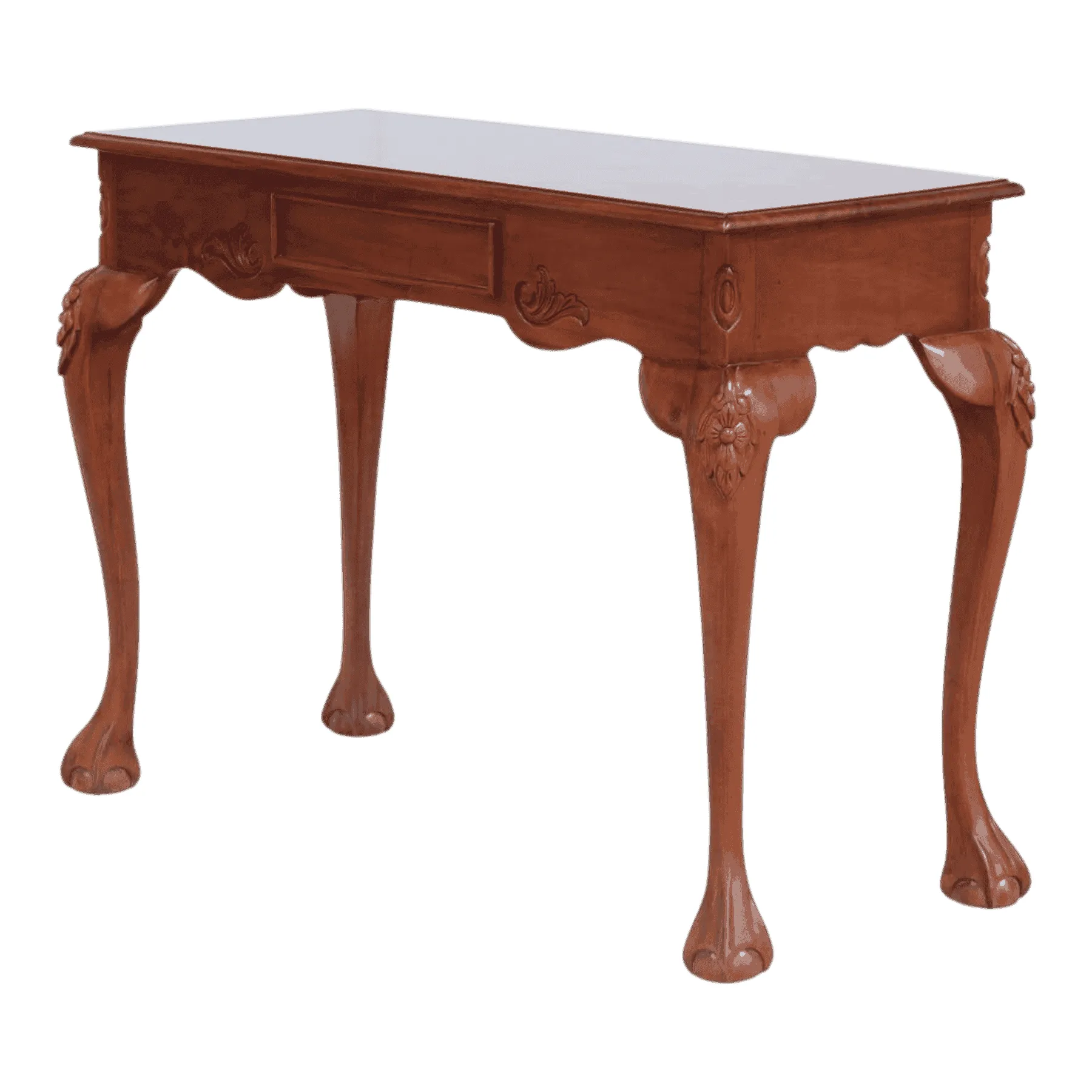 Vintage wooden table with carved legs