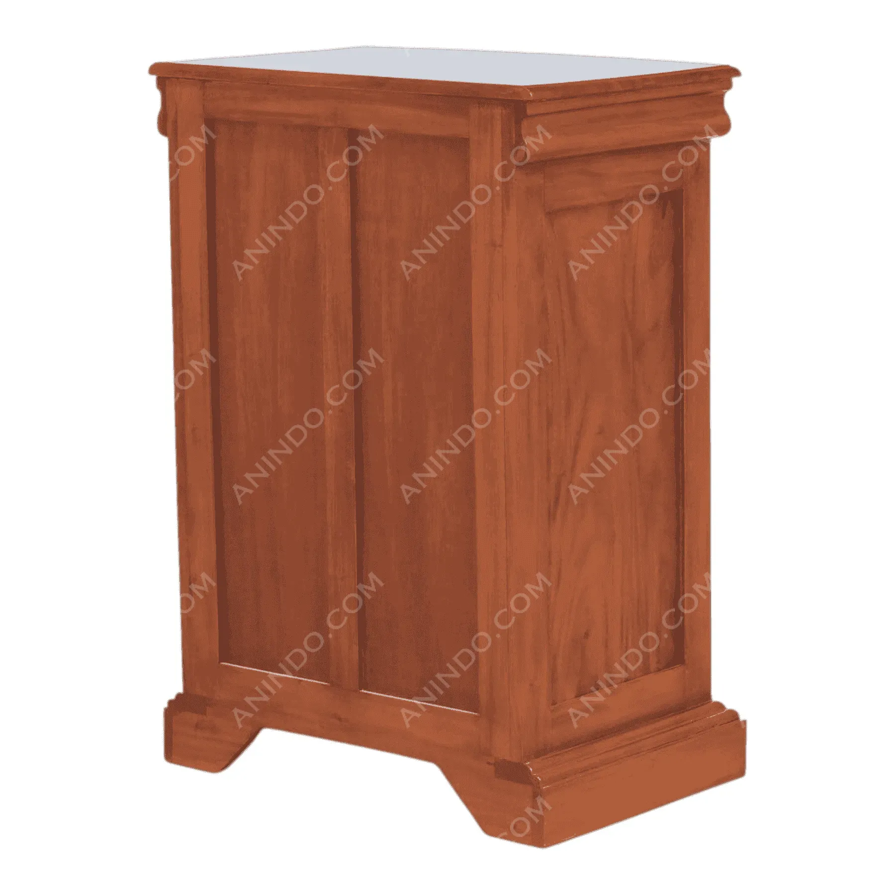 Wooden podium with classic design
