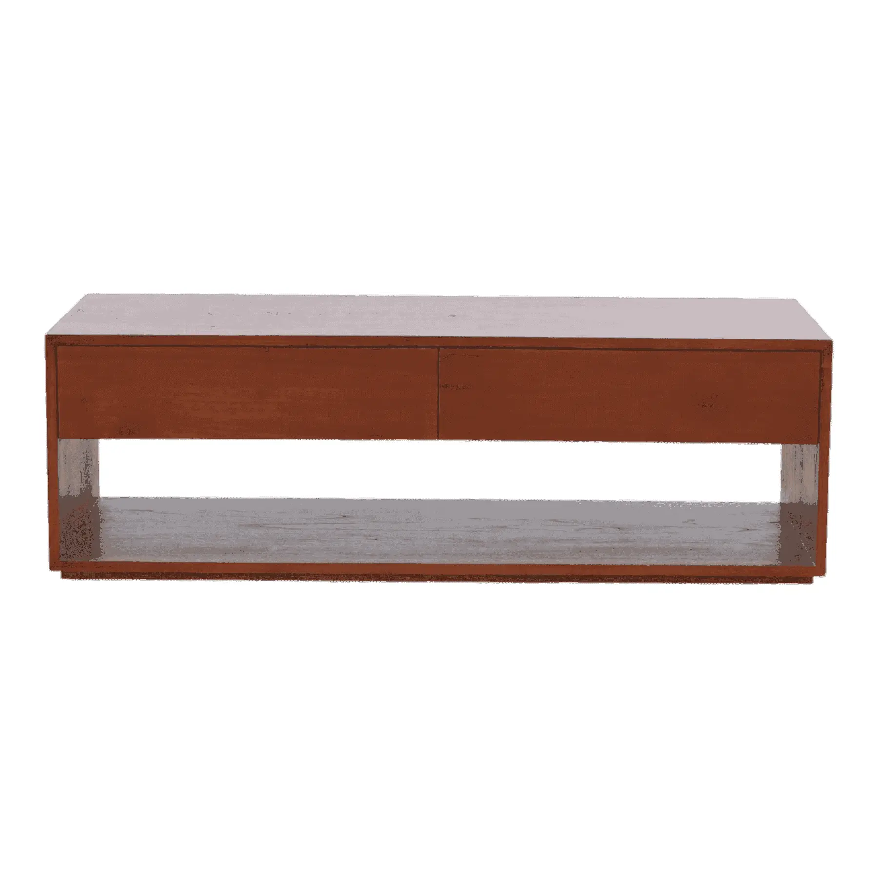 Modern wooden coffee table with drawers