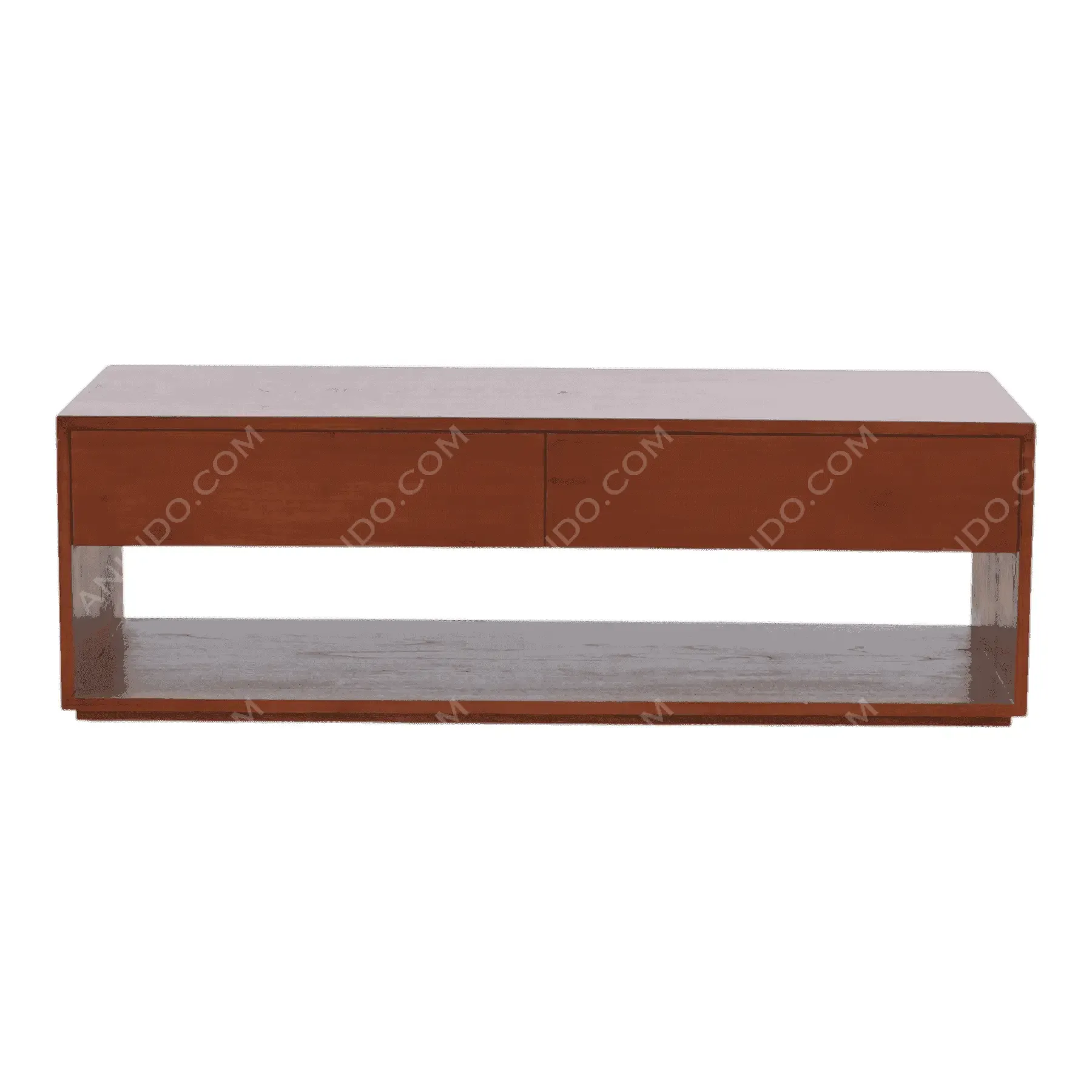 Modern wooden coffee table with drawers