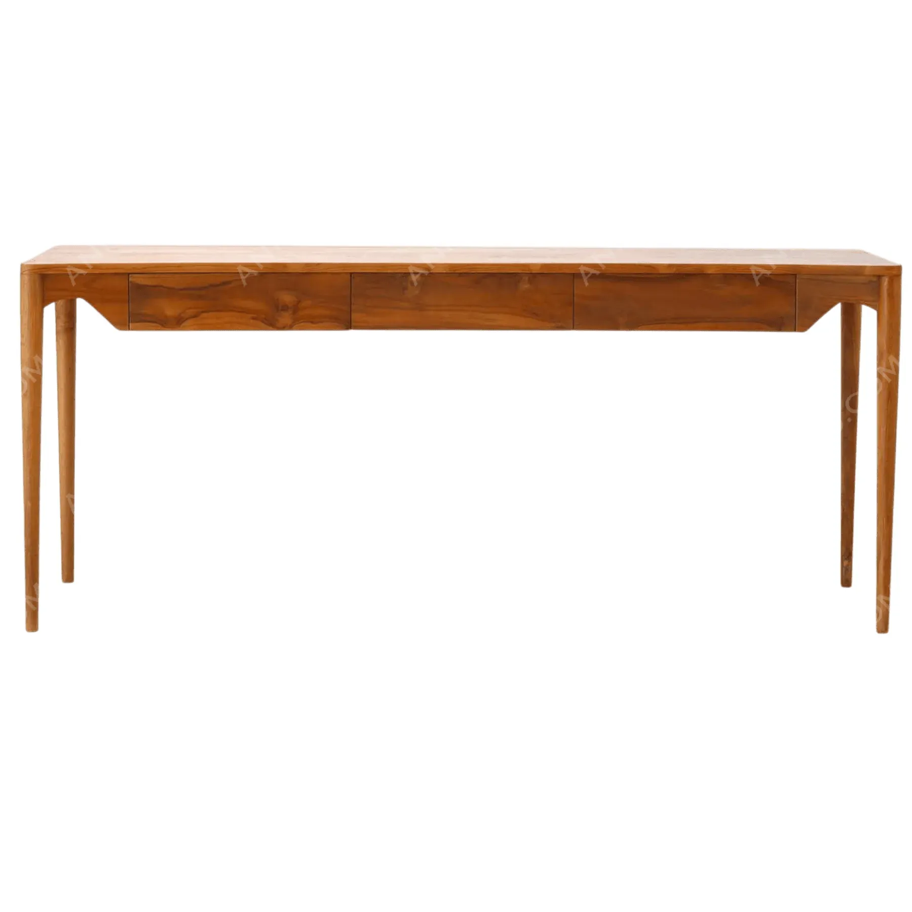 Aura Teak-Frame L-Sectional Sofa