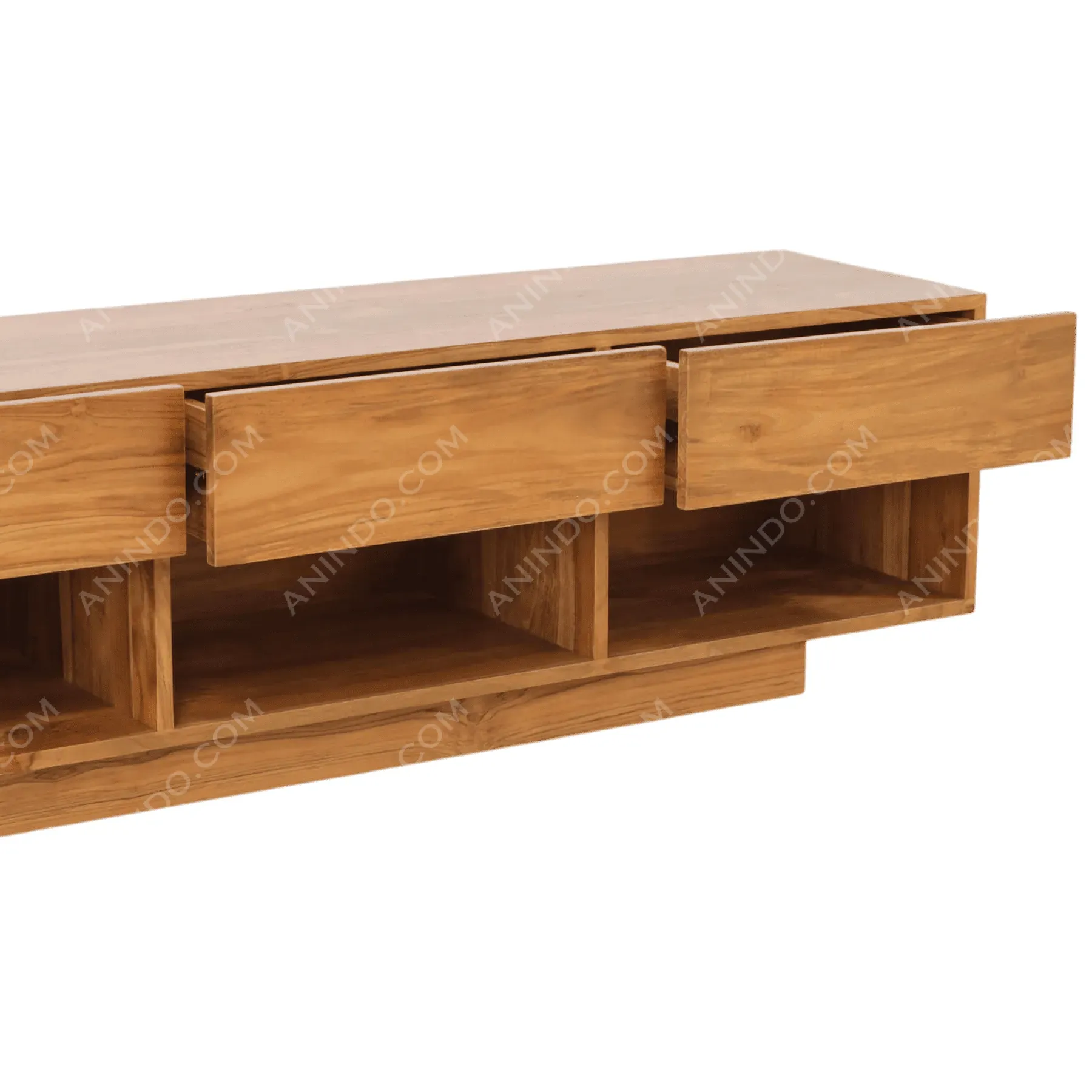 Horizon Floating Teak Media Console - Image 3