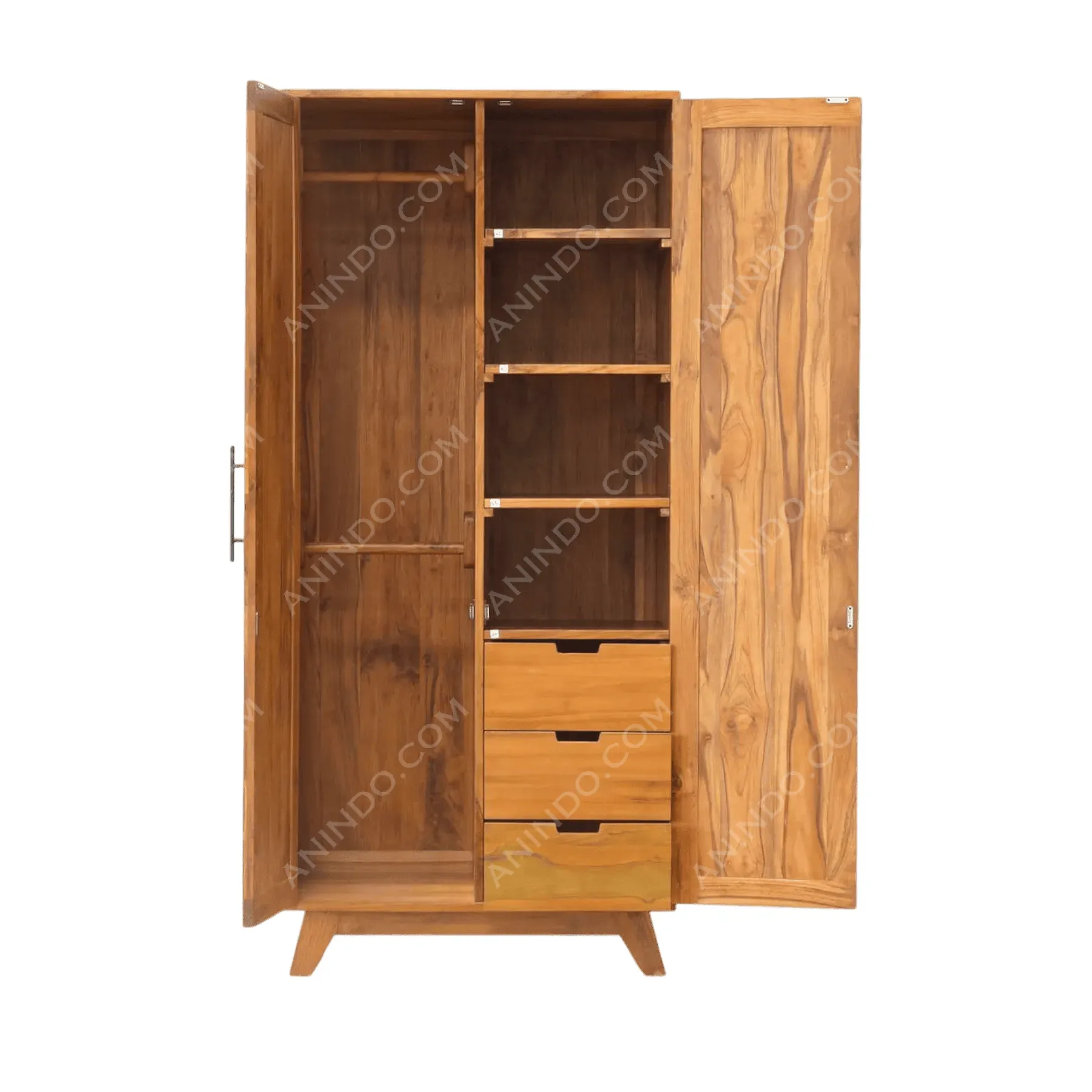 Kaleidoscope Teak Armoire - Image 2