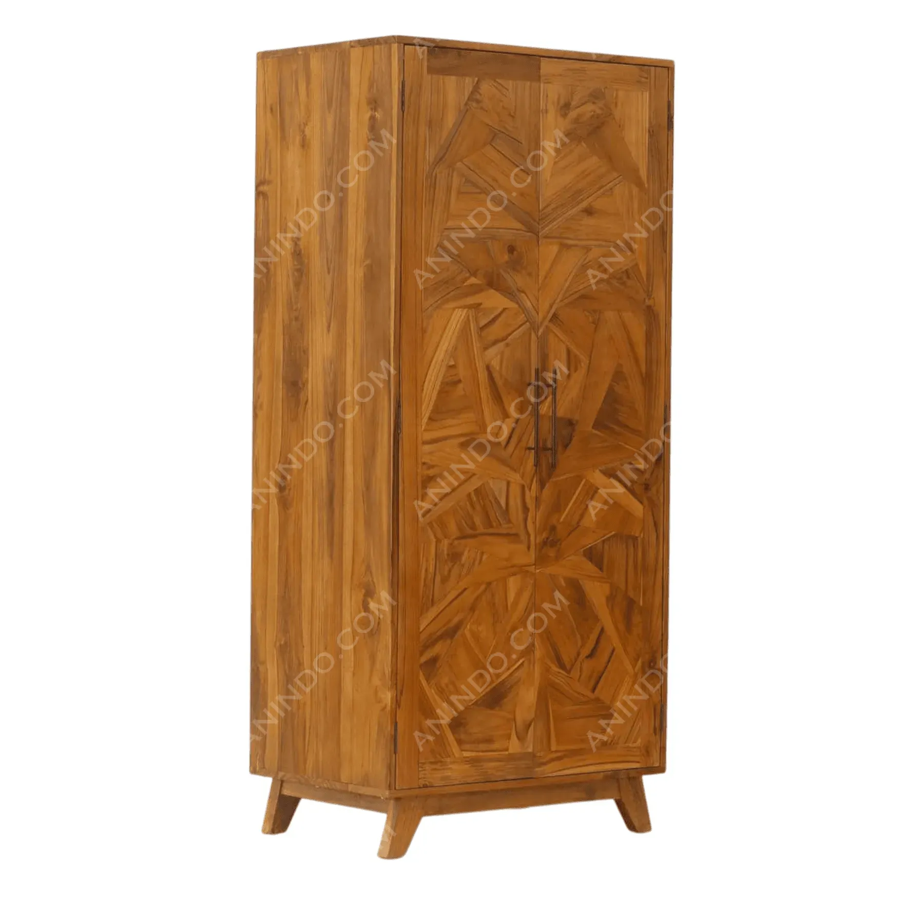 Kaleidoscope Teak Armoire - Image 4