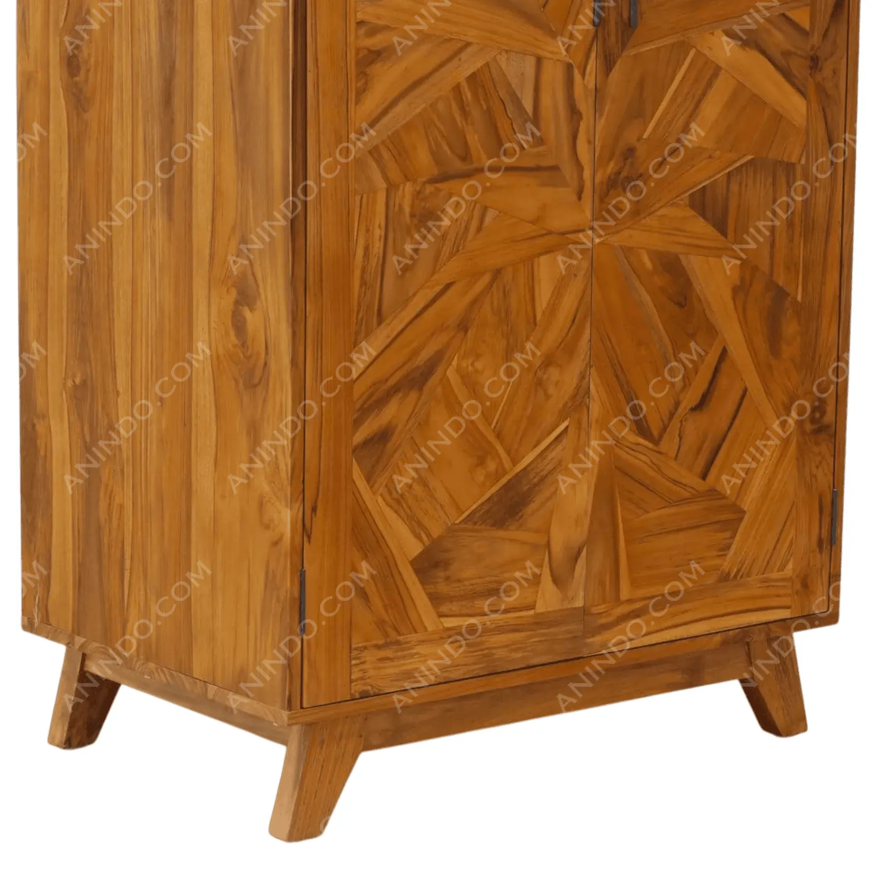 Kaleidoscope Teak Armoire - Image 5