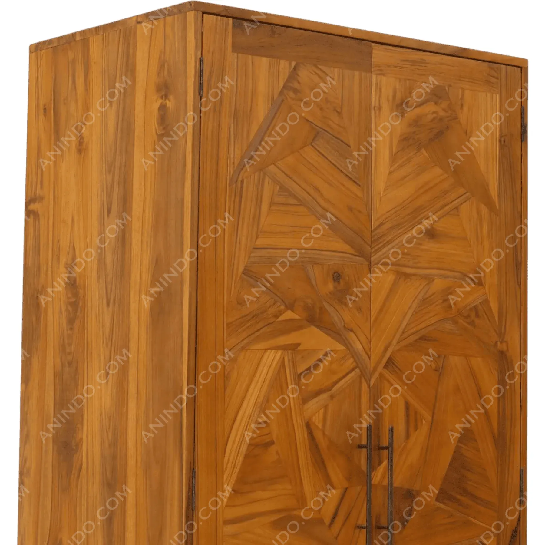 Kaleidoscope Teak Armoire - Image 6