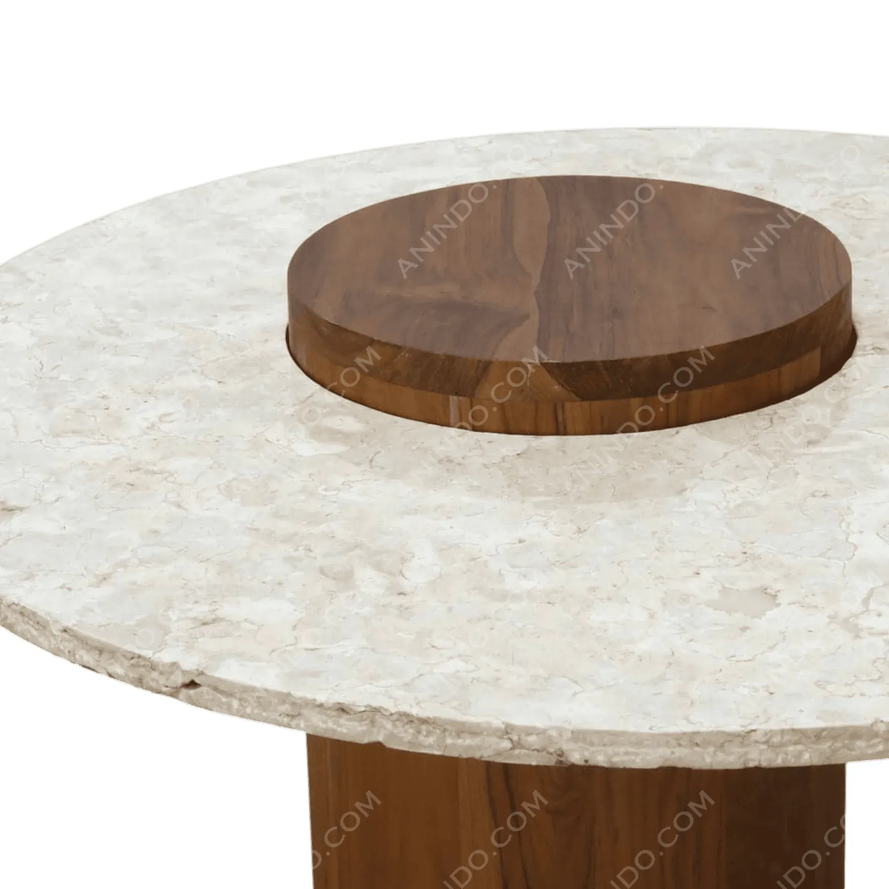 The Eros Mixed Material Dining Table - Image 3