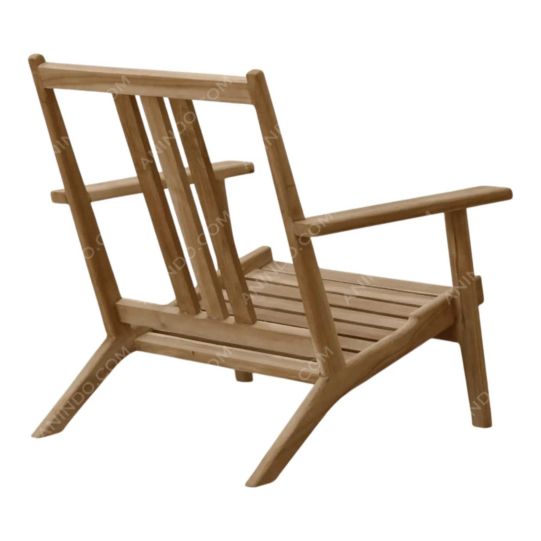 Classic Teak Patio Armchair Frame - Image 4