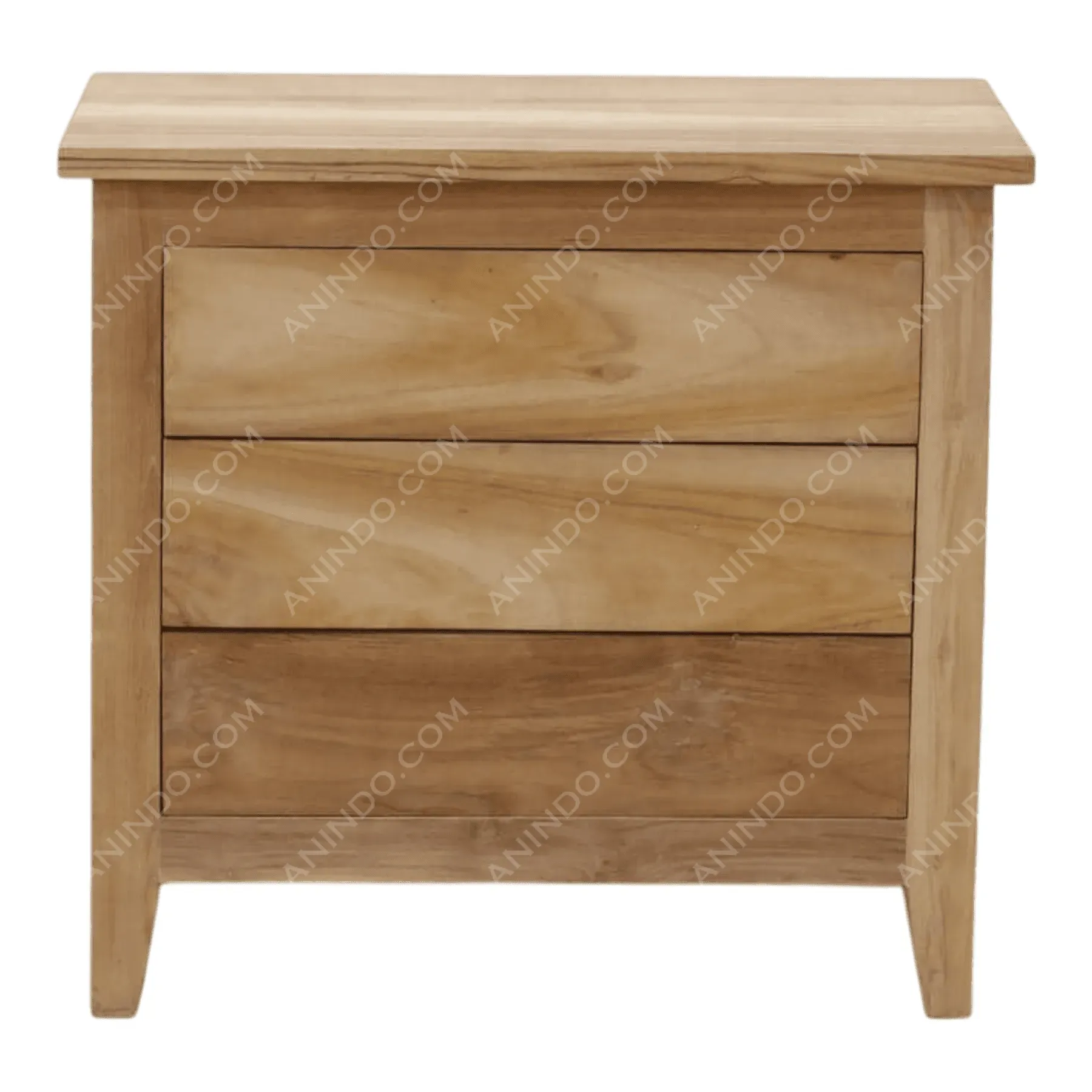 Artisan 3-Drawer Teak Nightstand