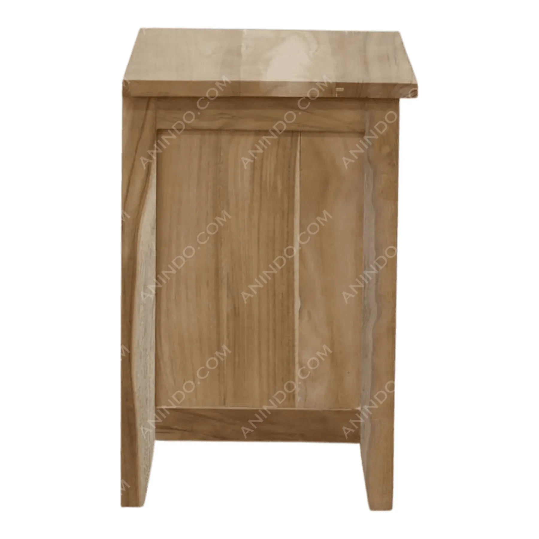 Artisan 3-Drawer Teak Nightstand - Image 4