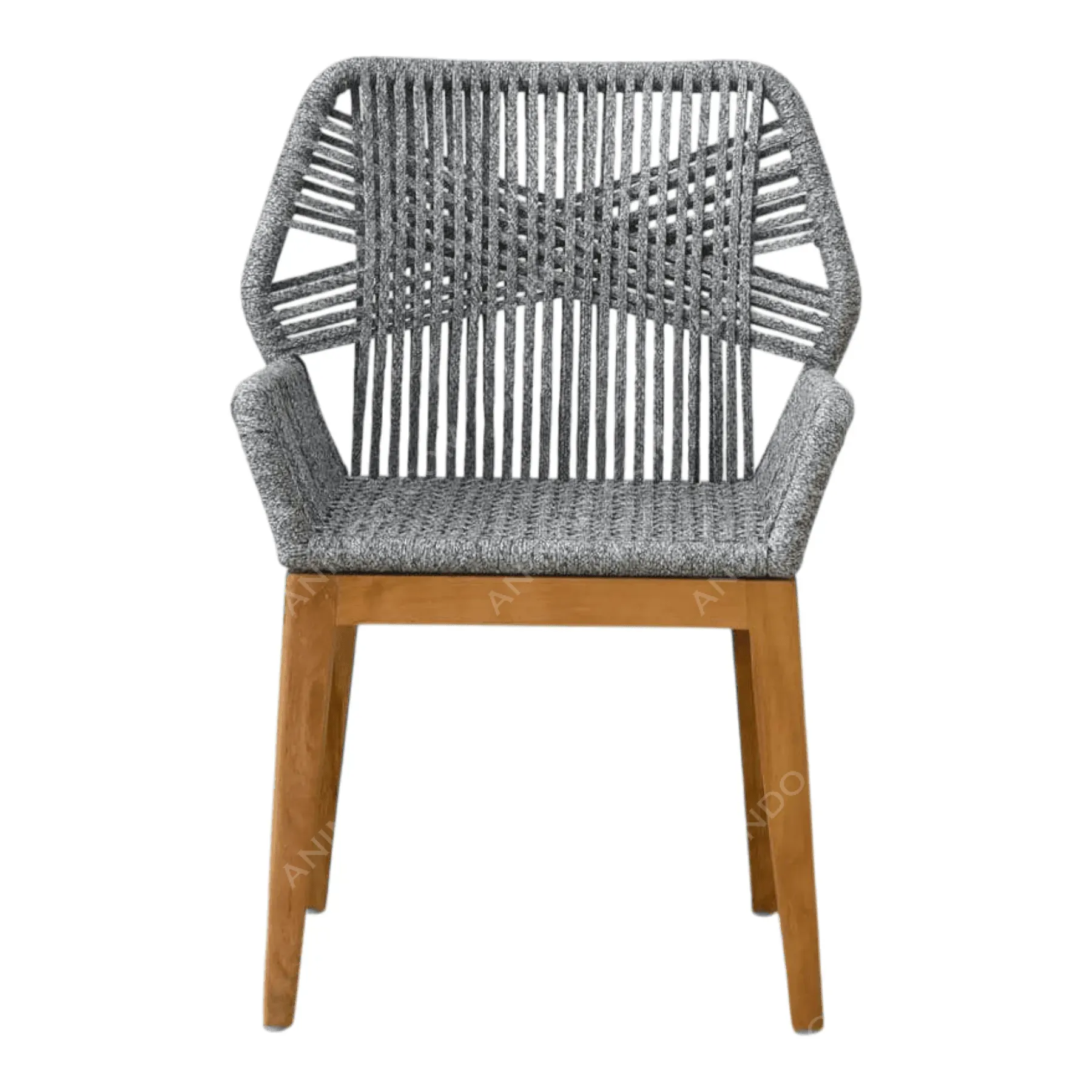 Marina Woven Rope Armchair (Grey)