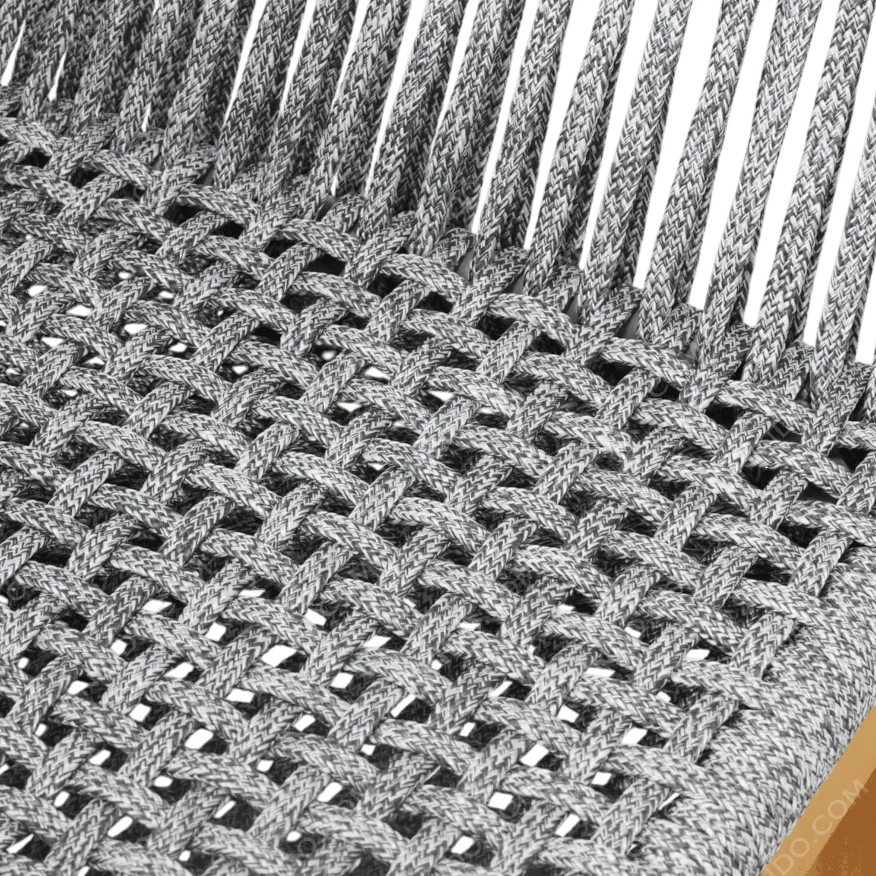 Marina Woven Rope Armchair (Grey) - Image 4