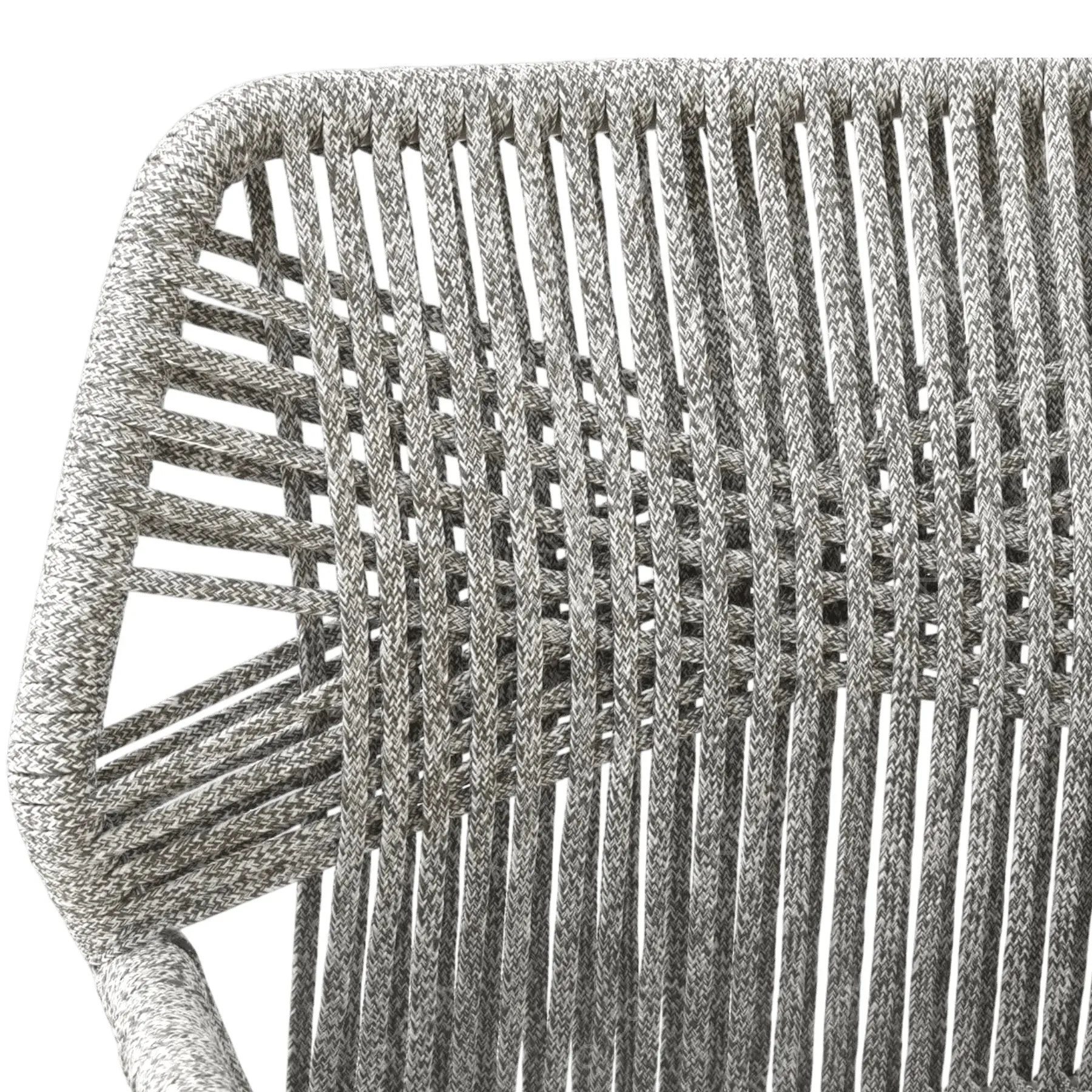 Marina Woven Rope Armchair (Grey) - Image 5