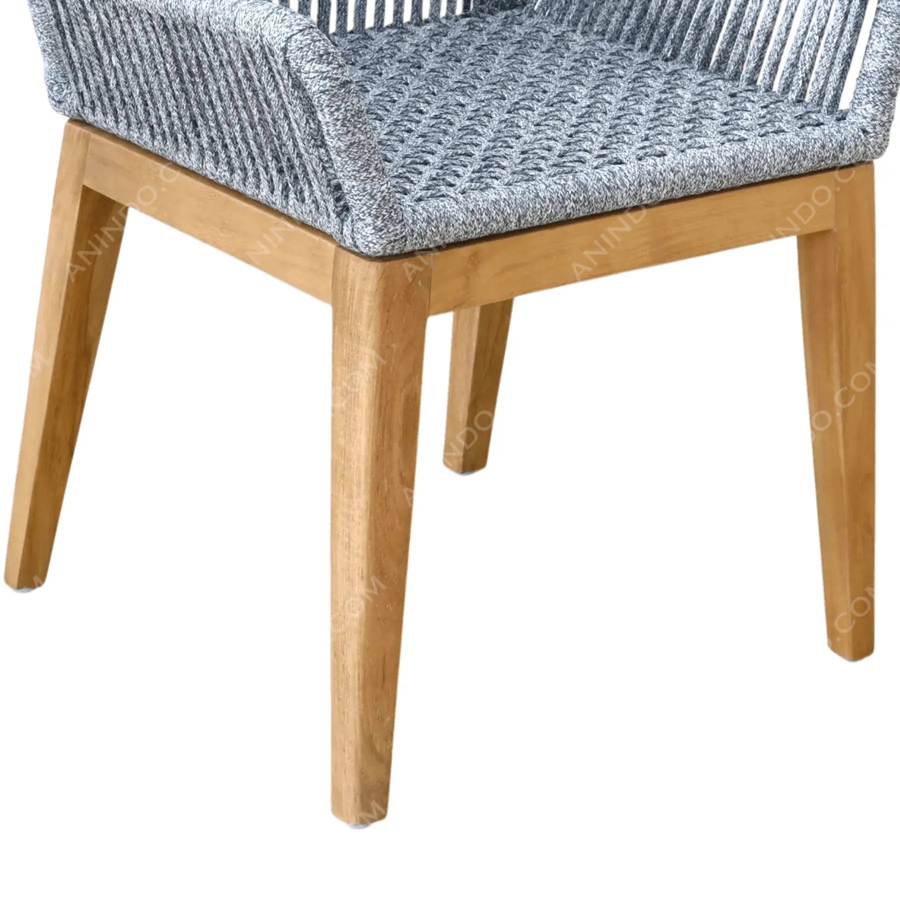 Marina Woven Rope Armchair (Grey) - Image 6