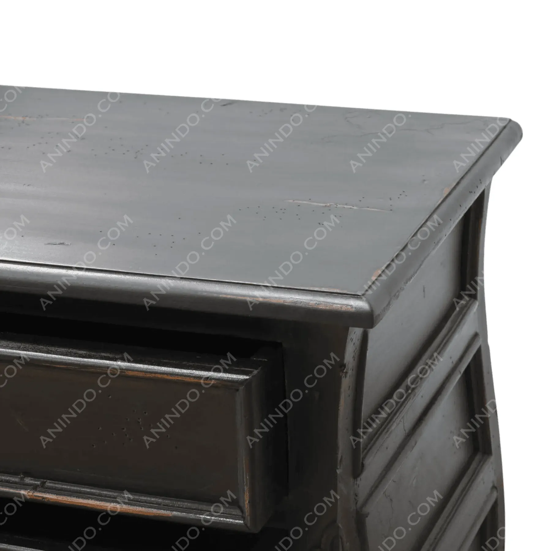 Versailles Ebonized Bombe Chest - Image 4