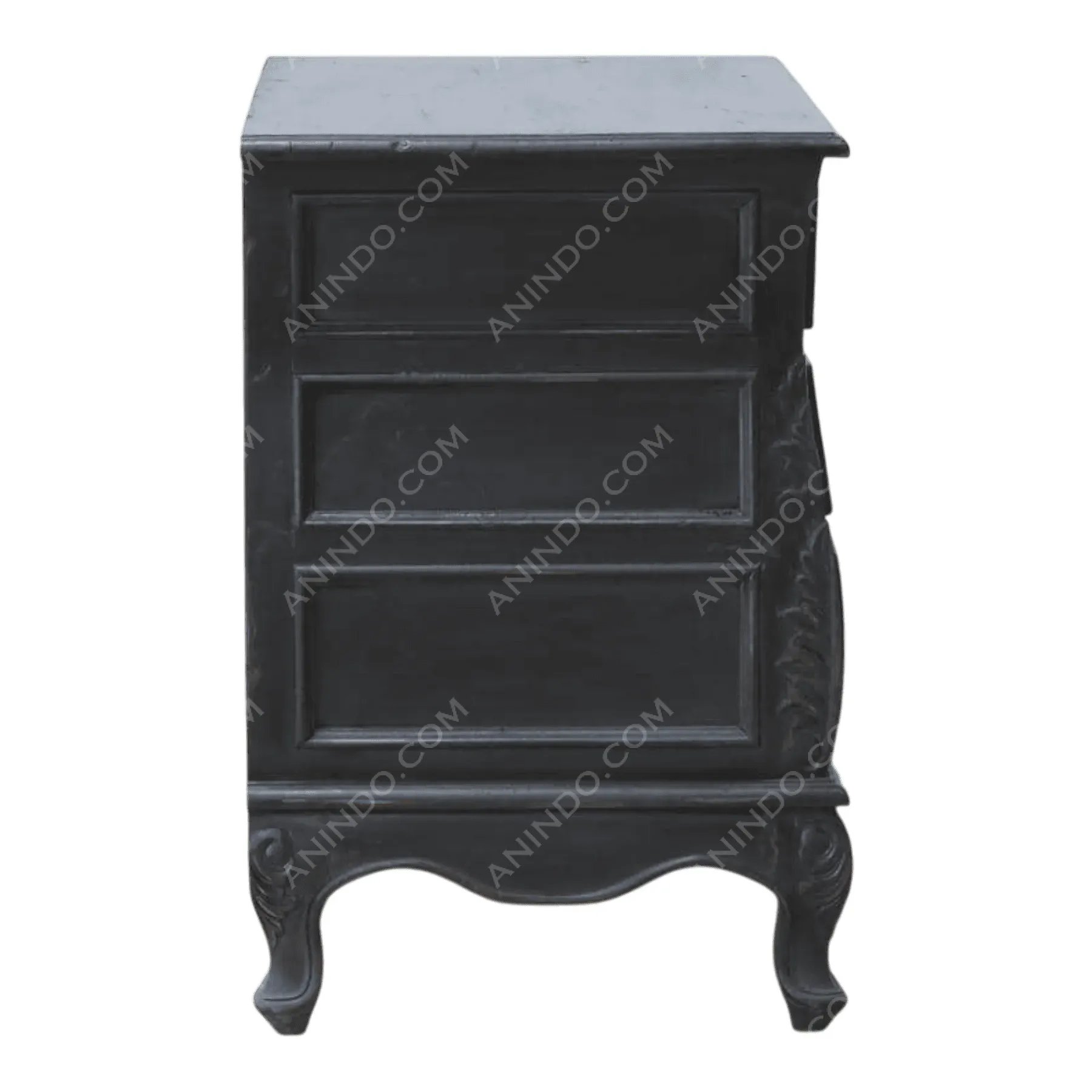 Versailles Ebonized Bombe Chest - Image 6