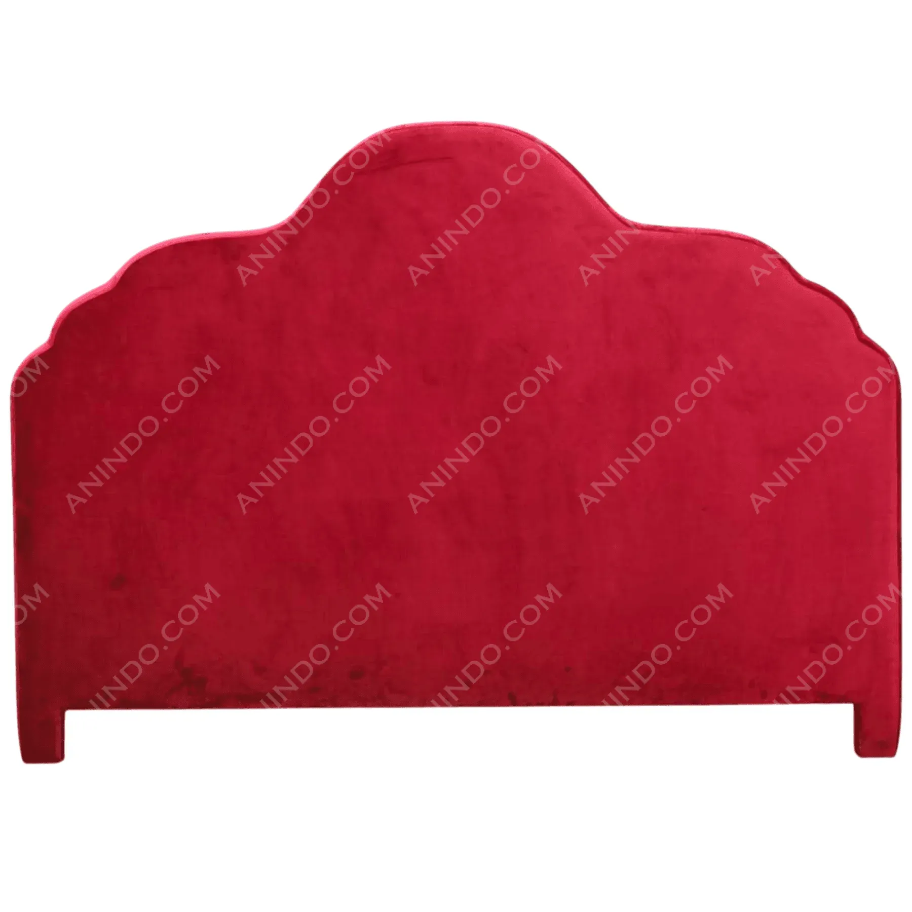 Cardinal Scalloped Velvet Bed - Image 4