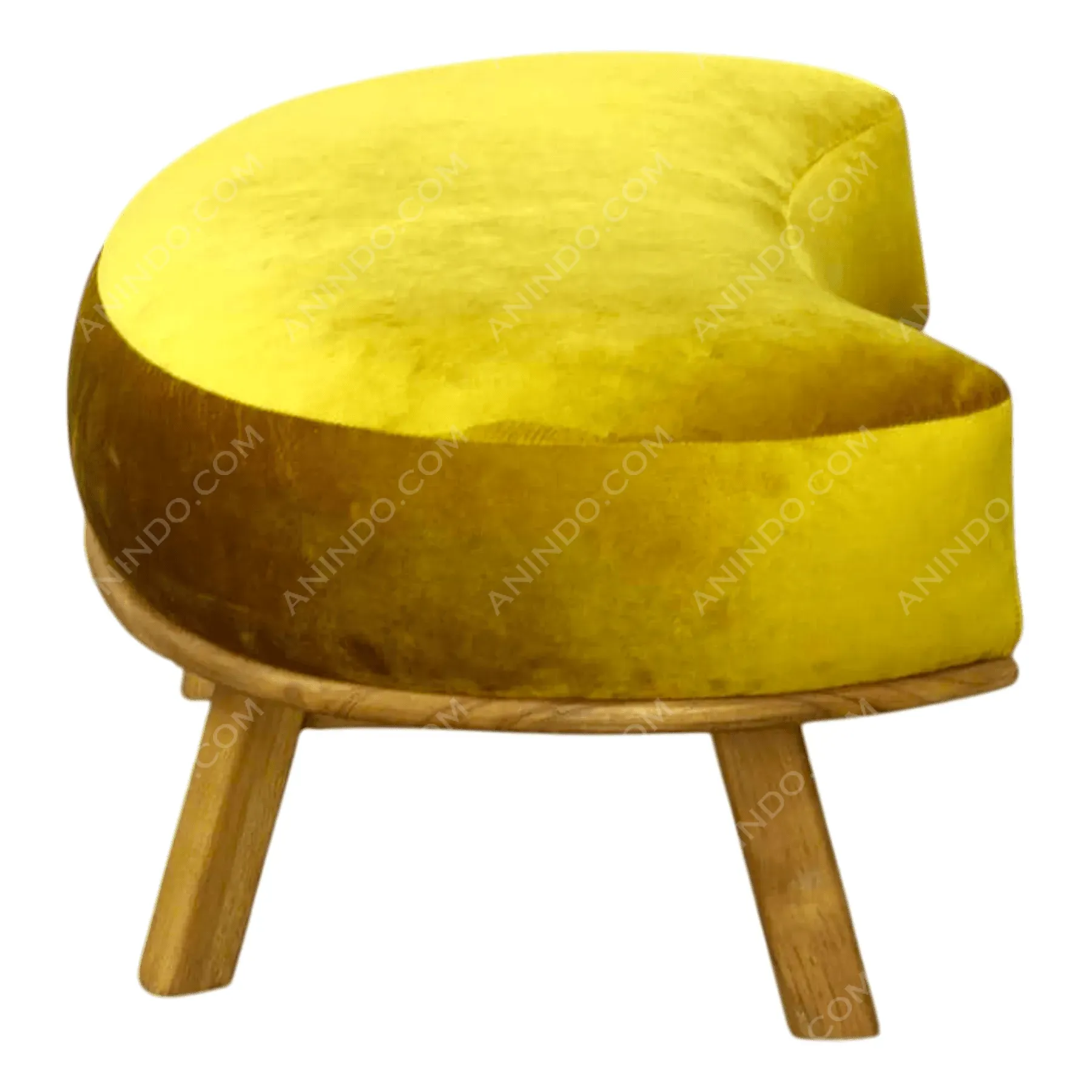 'Oslo' Two-Tone Velvet Bench - Image 4