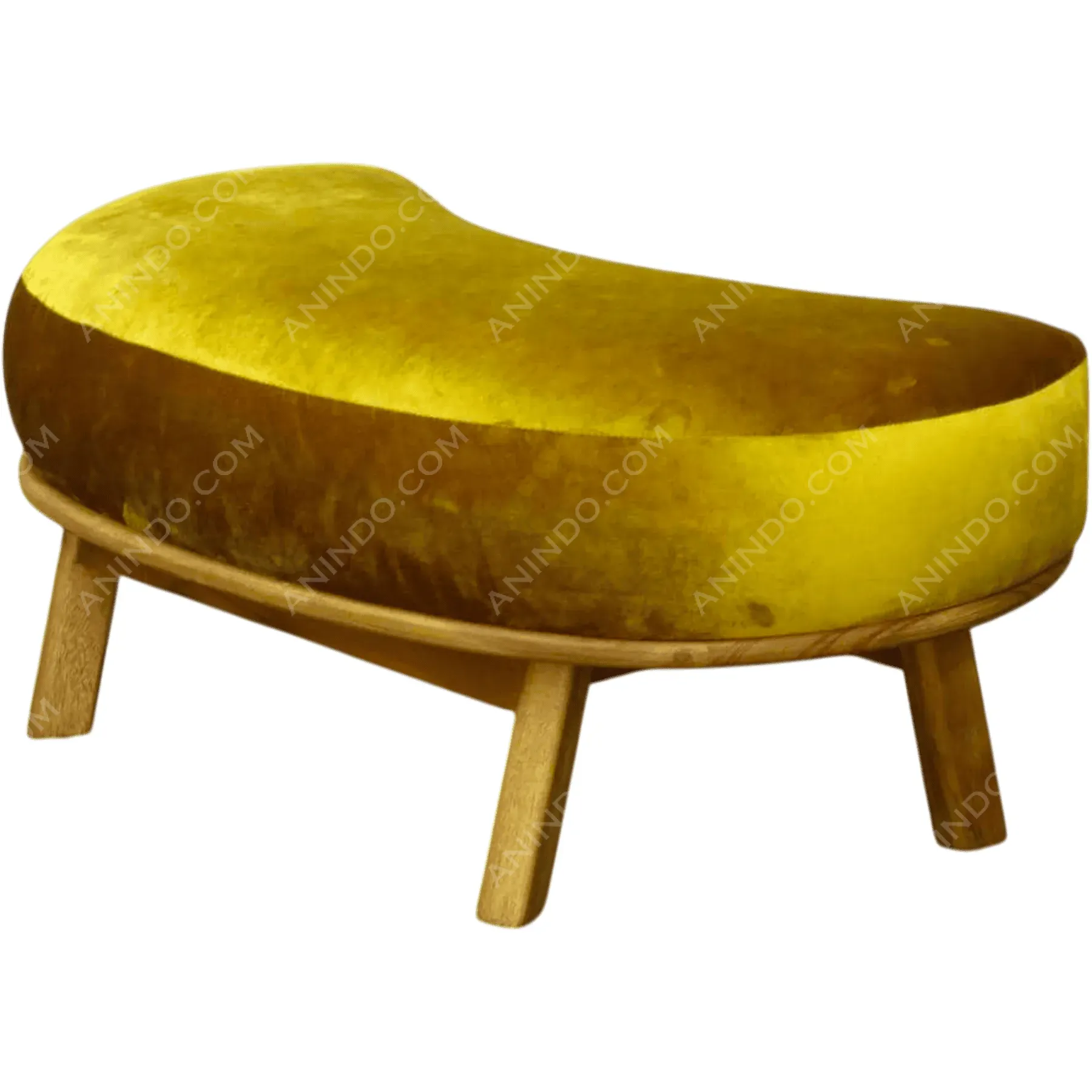 'Oslo' Two-Tone Velvet Bench - Image 5