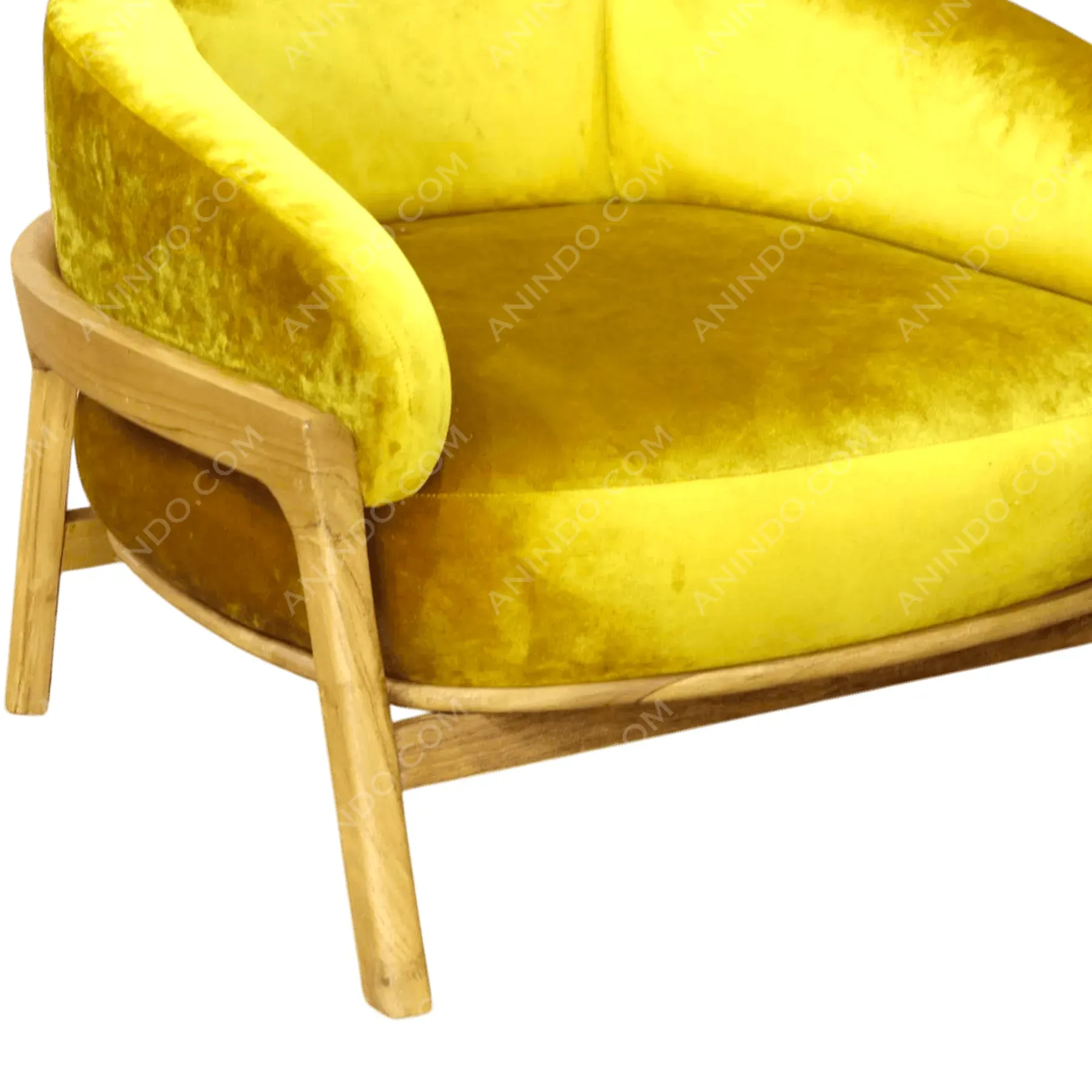 'Sunbeam' Velvet Tub Chair - Image 2